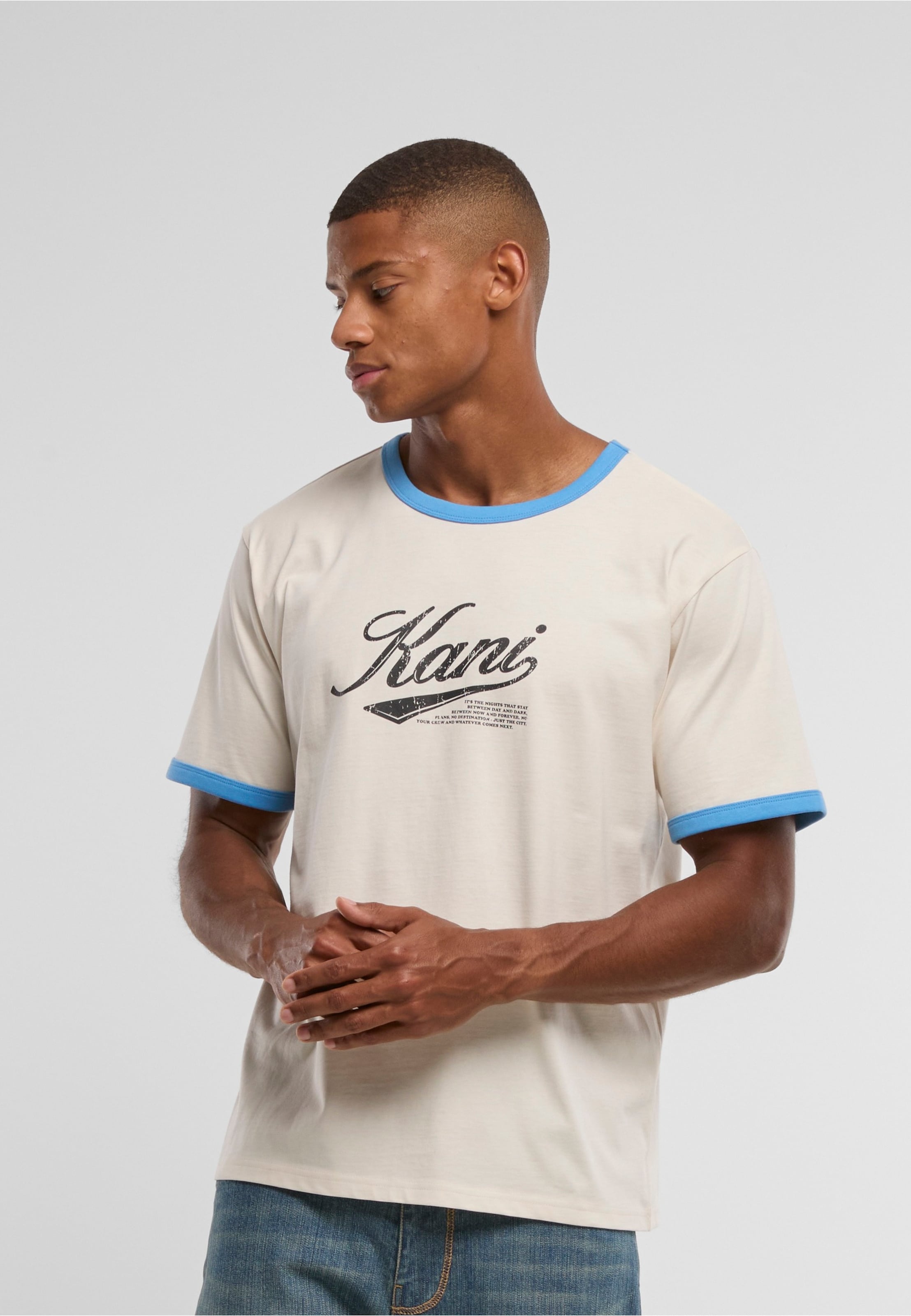 Karl Kani Cursive Varsity Regular Ringer T-Shirt
