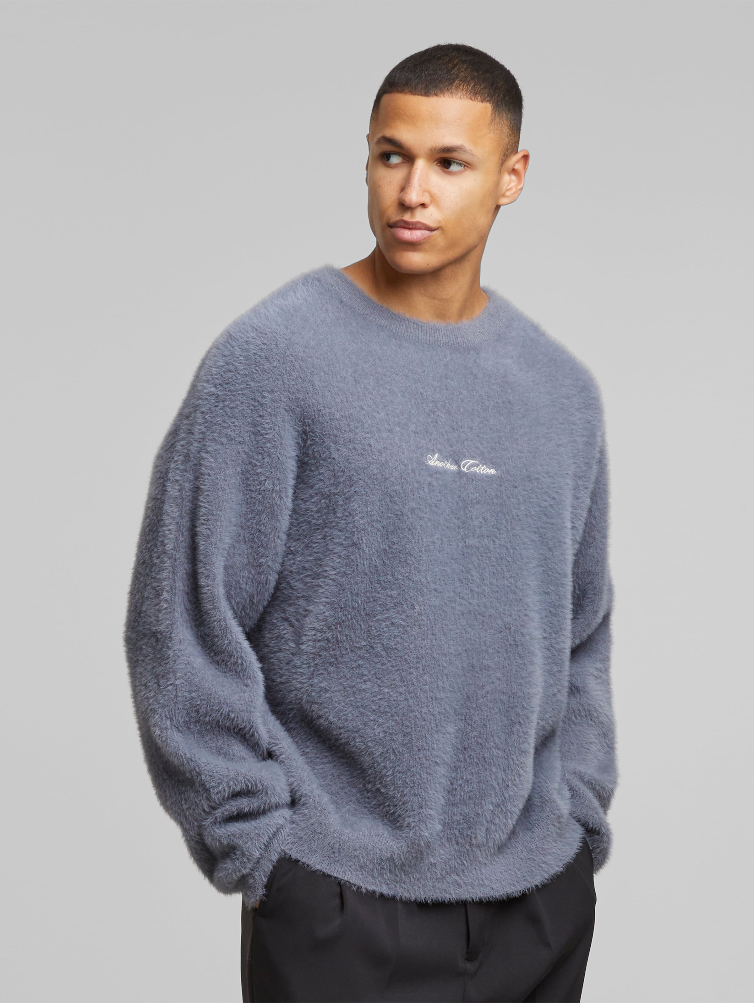 Another Cotton Lab Chest Logo Mohair Sweater