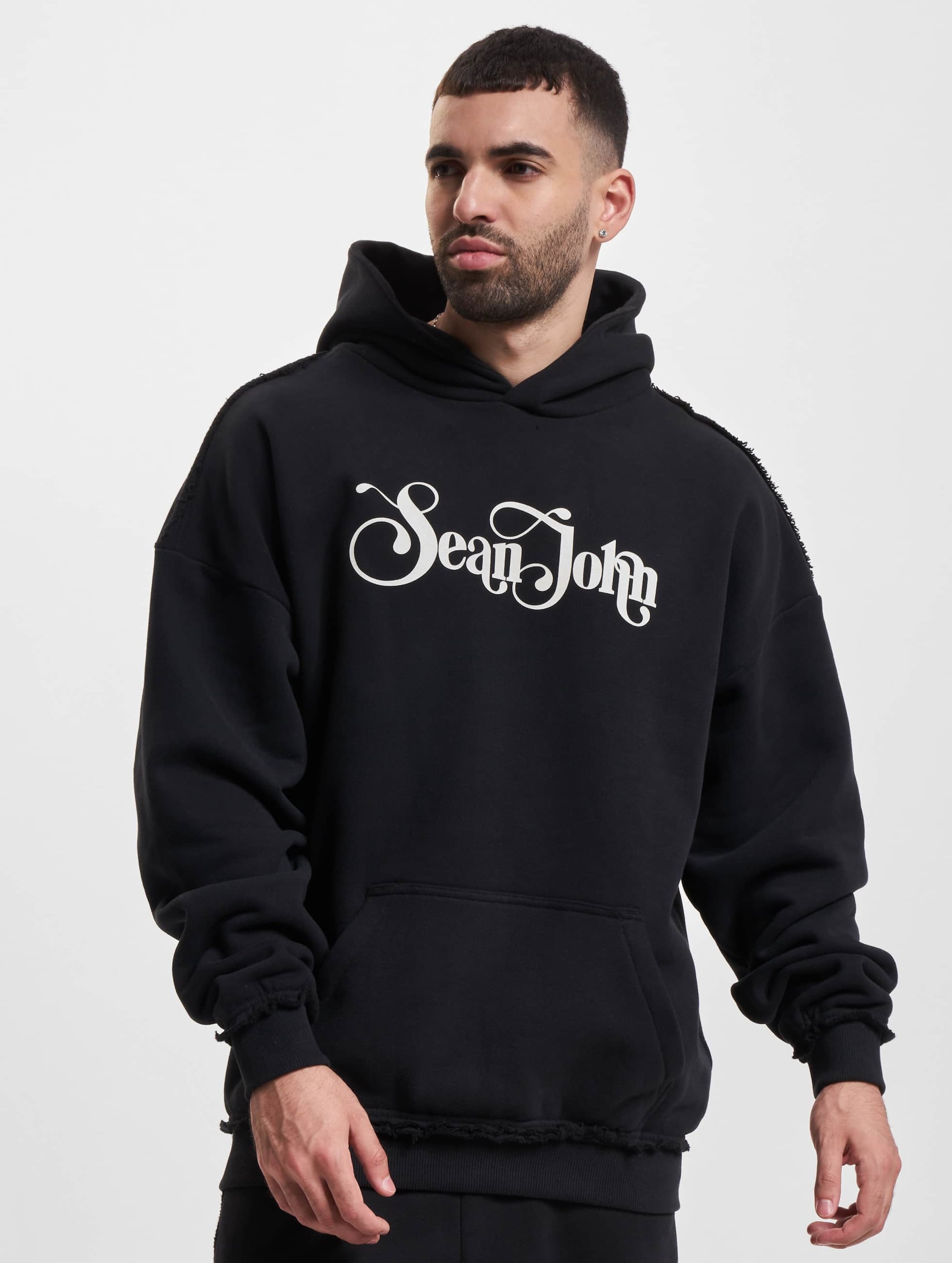 Sean John JM233-004-2 SJ Retro Logo Peached Hoodie