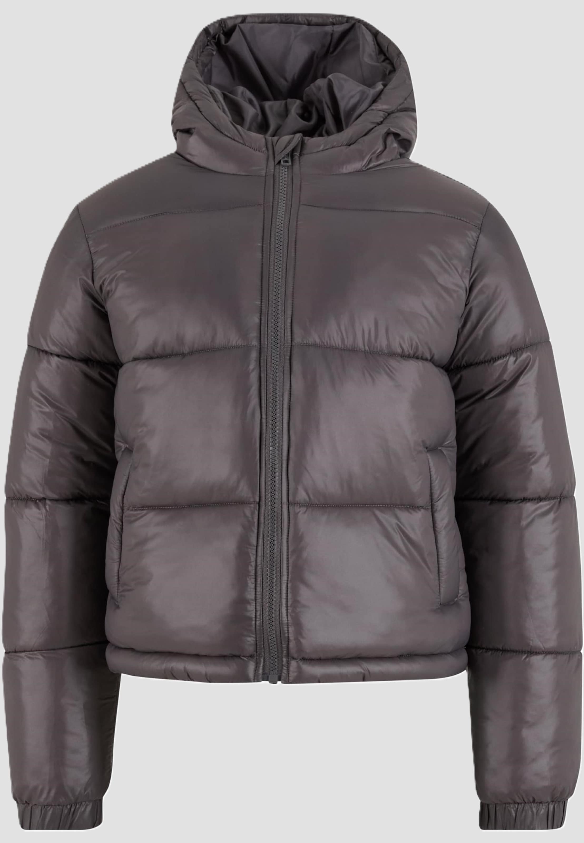 Urban Classics Boys Shiny Puffer Jacket With Hood