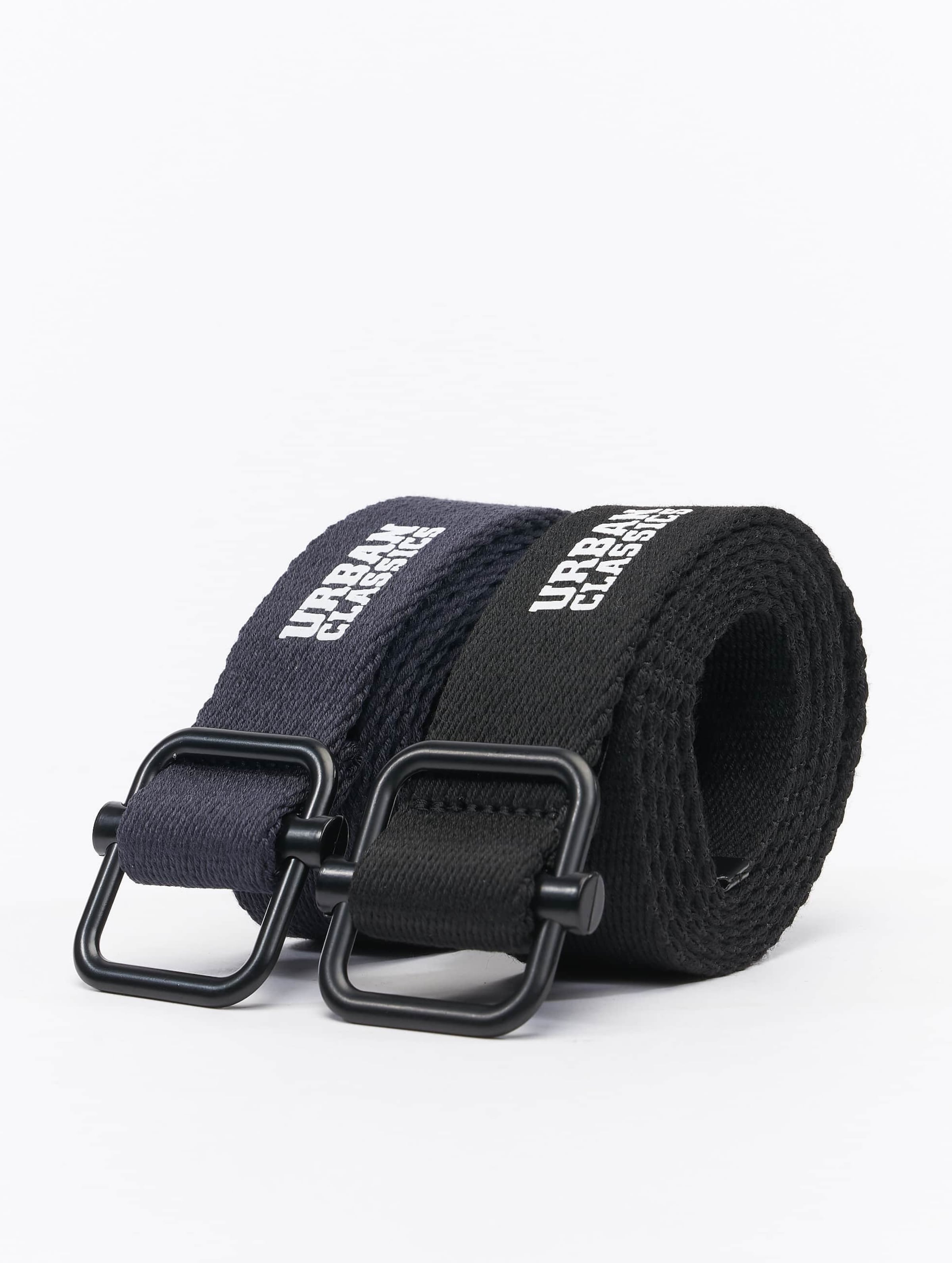 Urban Classics Industrial Canvas Belt 2-Pack