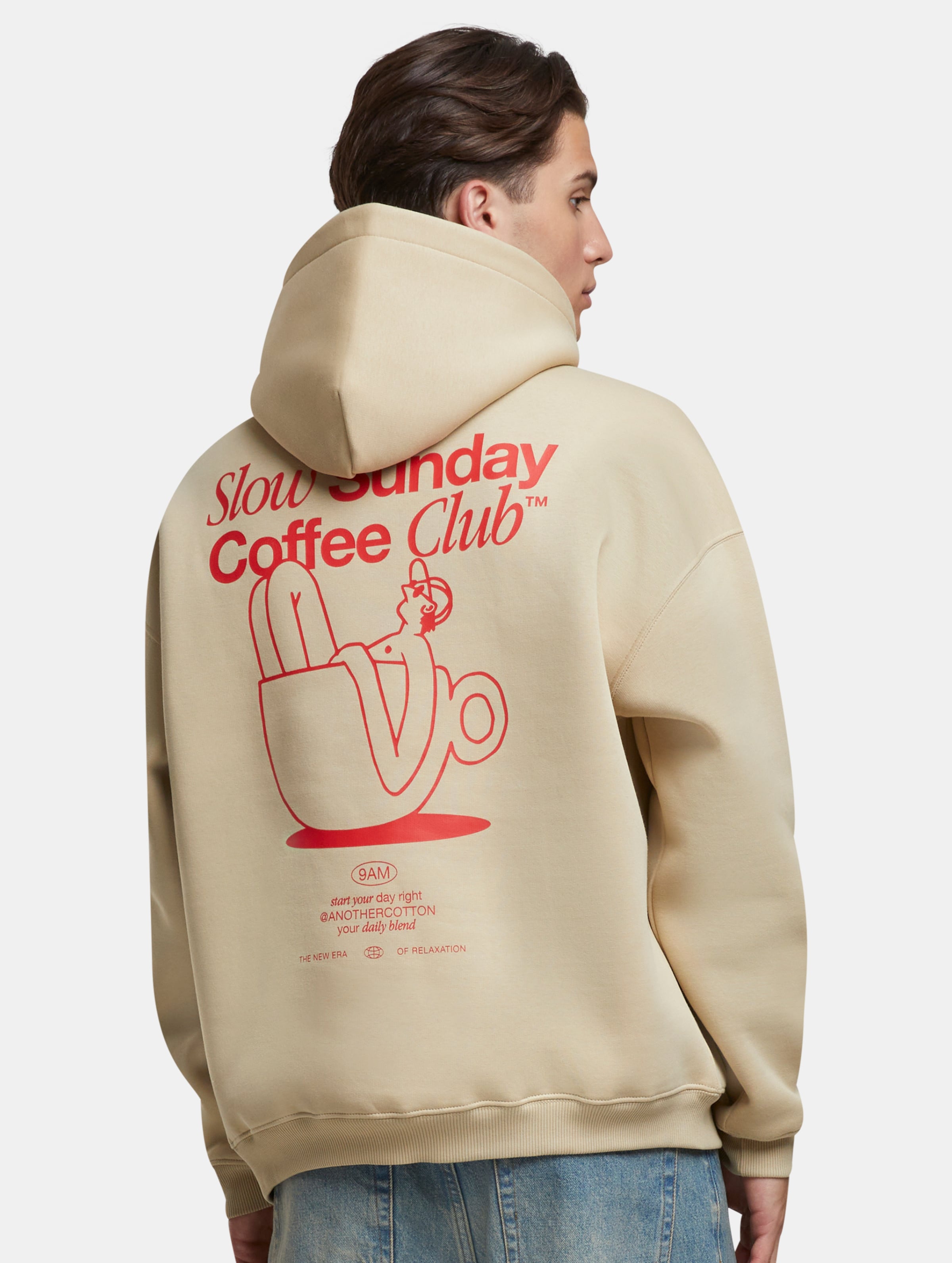 Another Cotton Lab Slow Sunday Coffe Club Oversize Hoodie