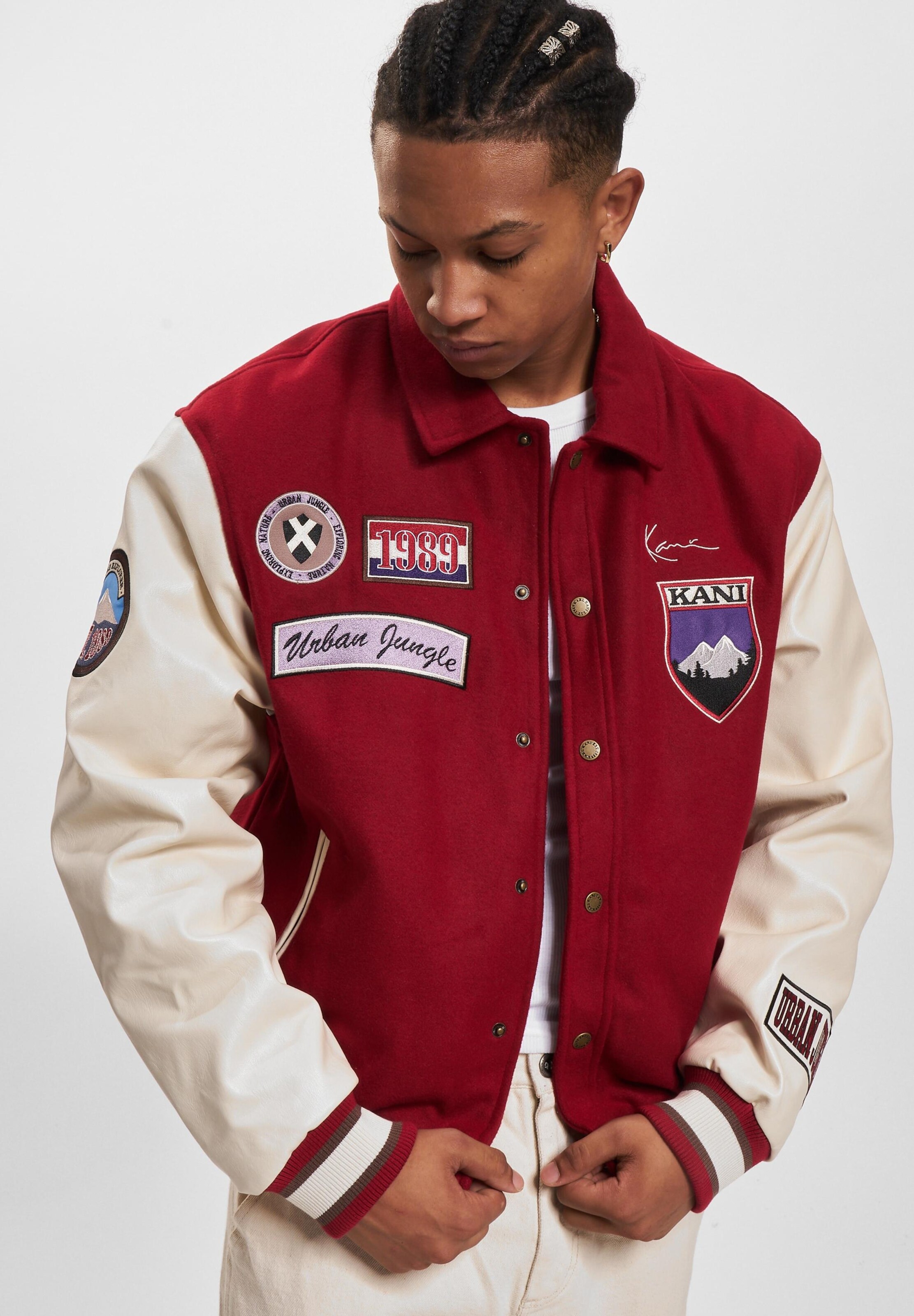 Karl Kani Chest Signature Block College Jacket