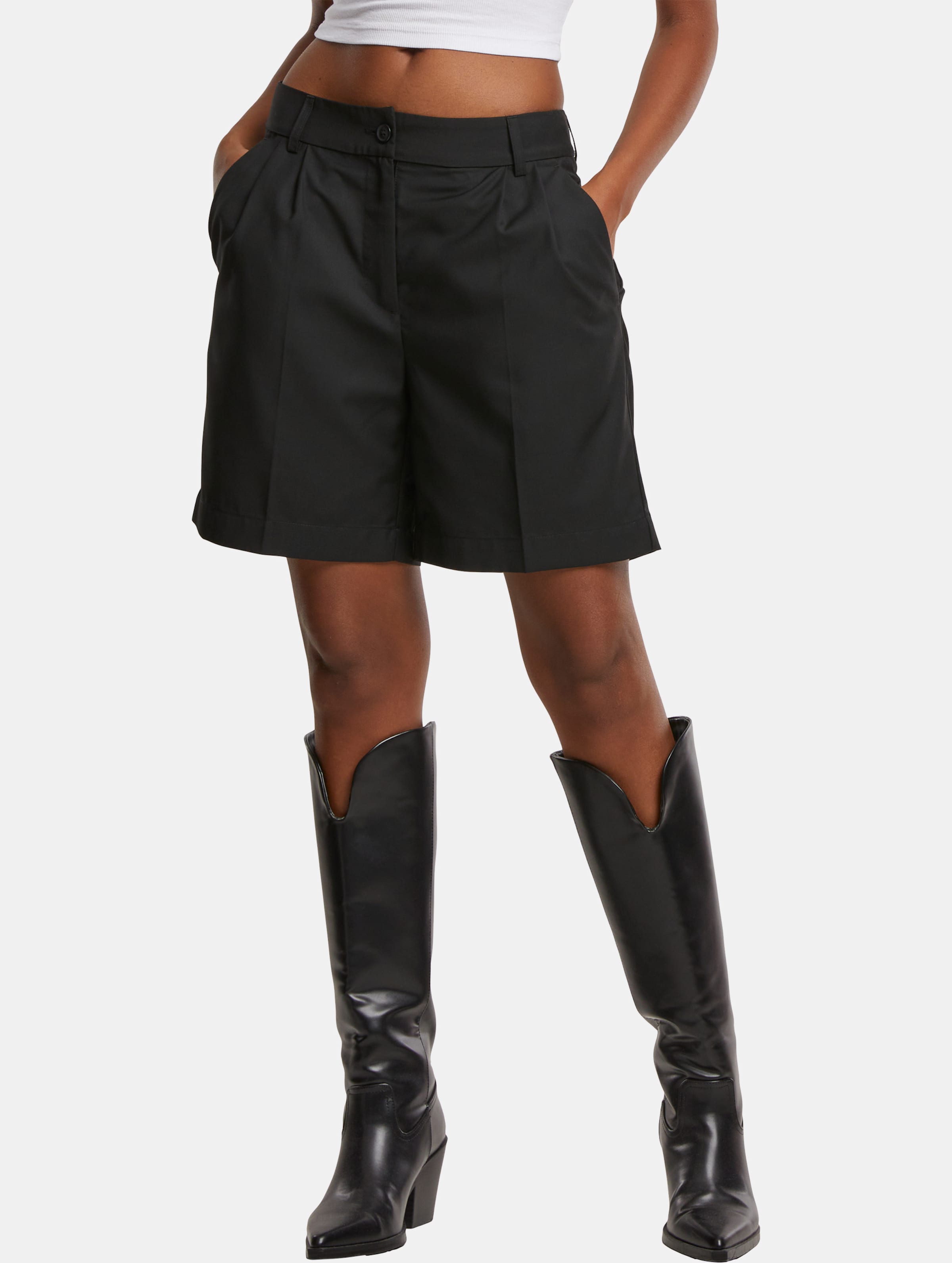 Urban Classics Ladies Pleated Bermuda Short
