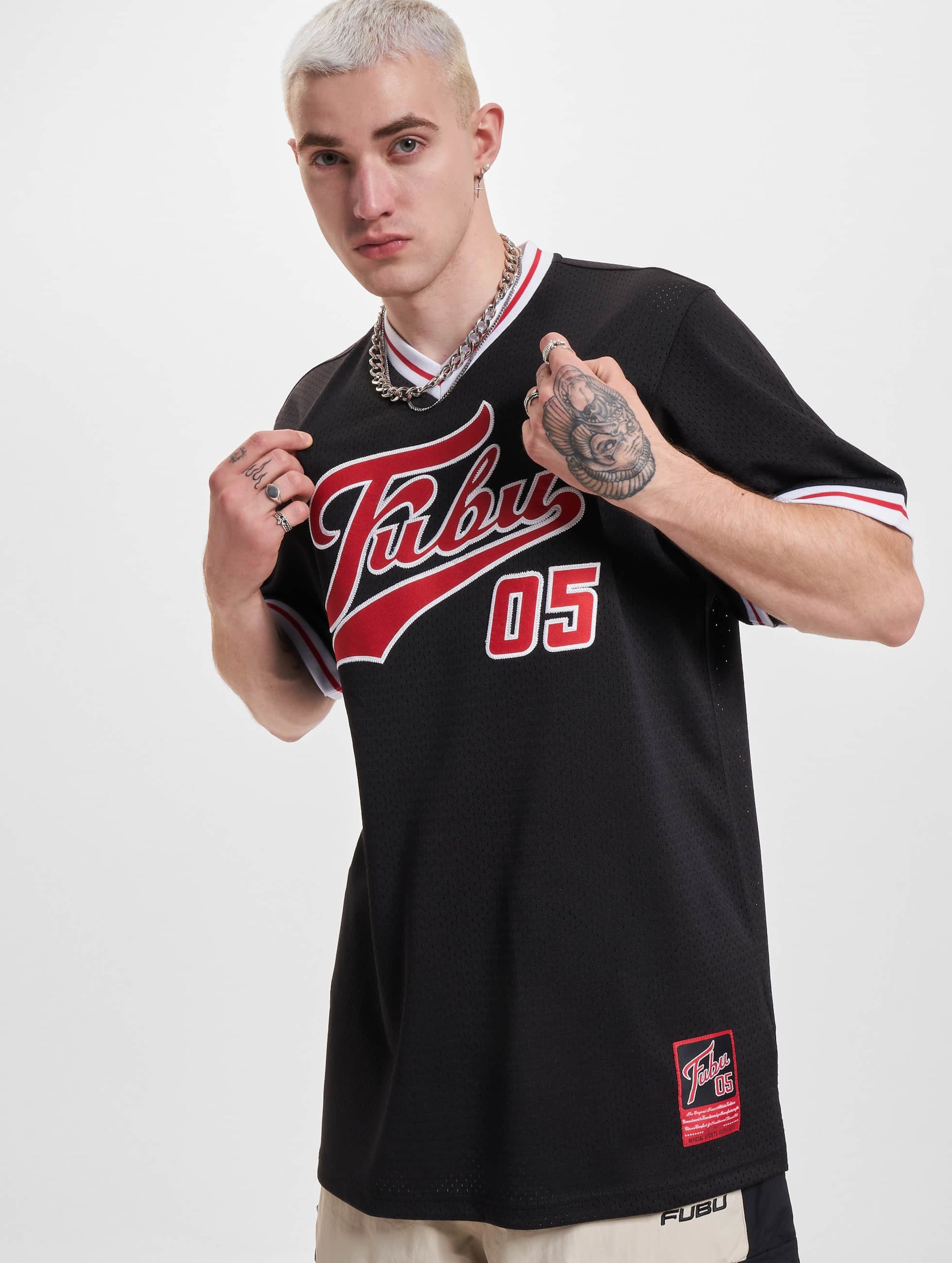 FM233-005-2 FUBU Varsity Mesh Tee