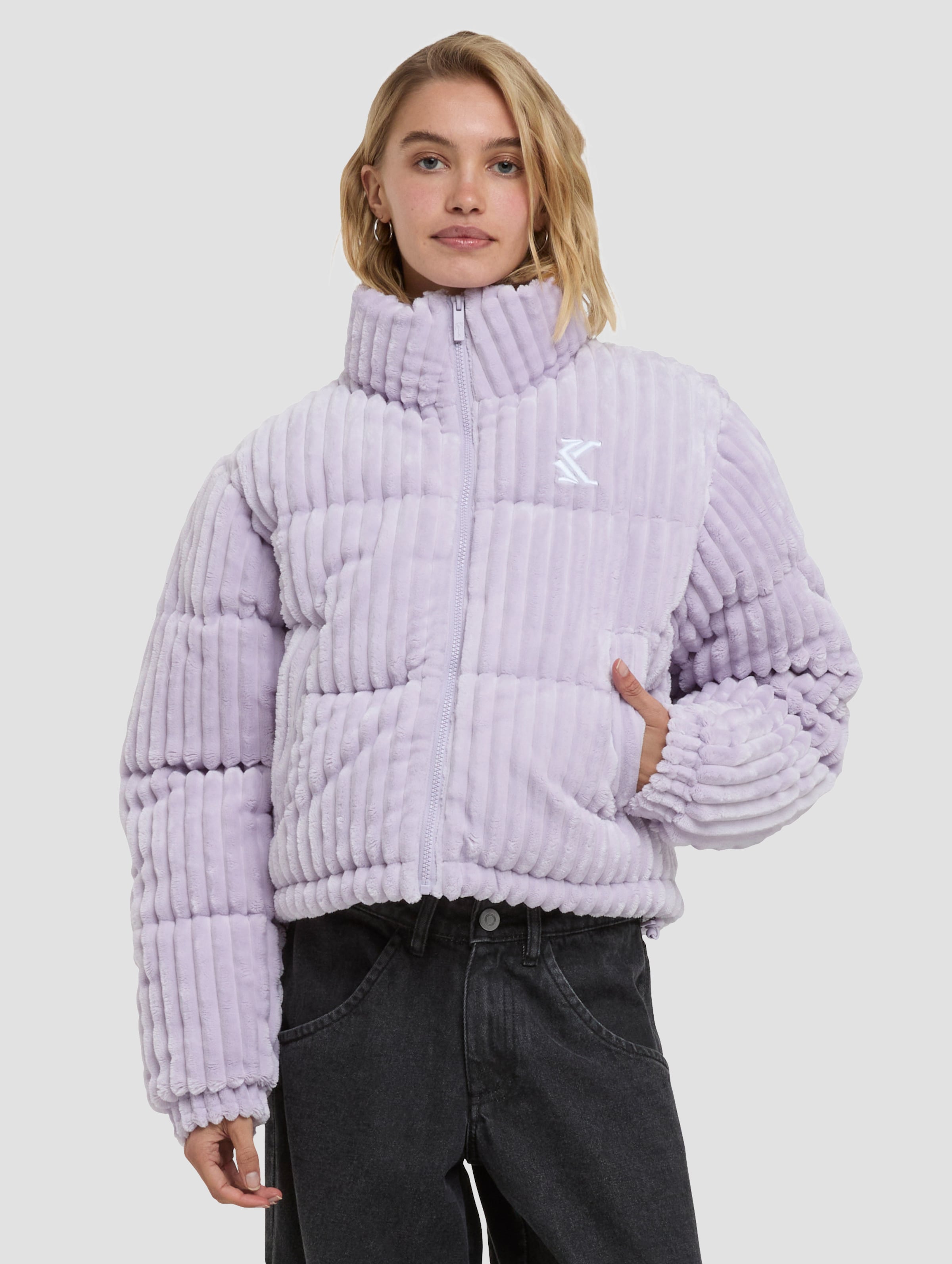 Karl Kani Original Fuzzy Corduroy Short Puffer Jacket