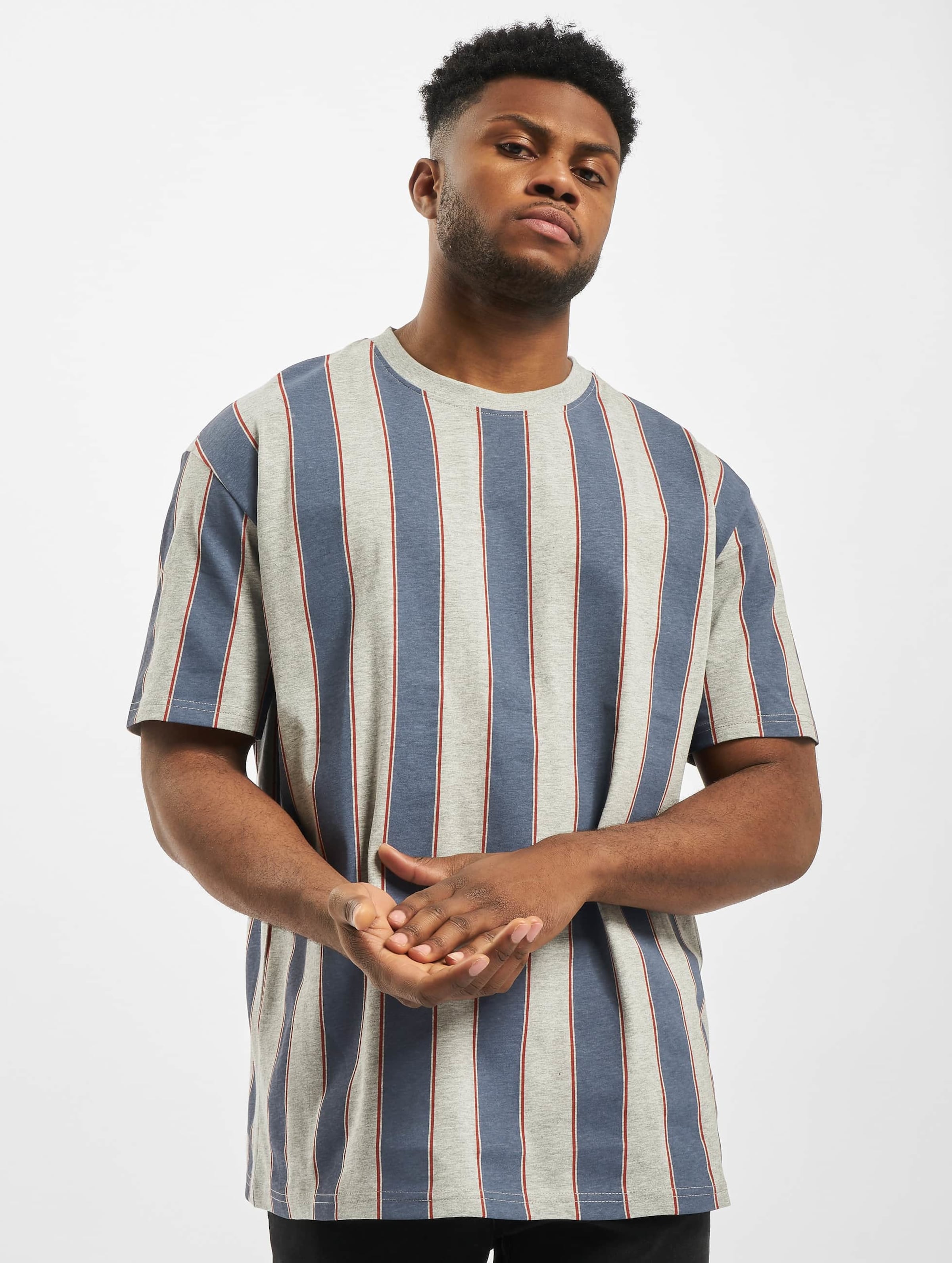 Urban Classics Printed Oversized Bold Stripe Tee