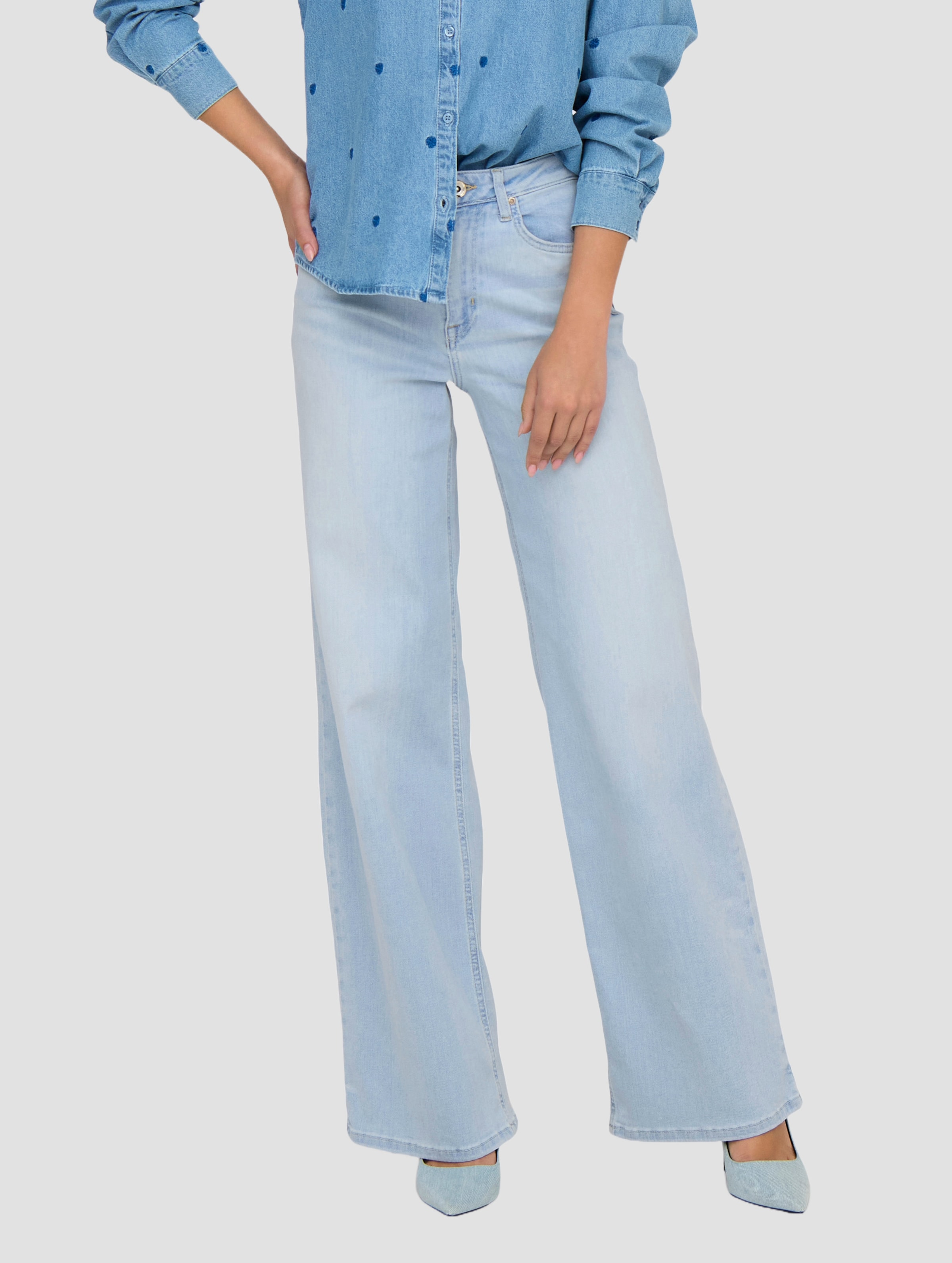 Only Madison Blush Wide 495 High Waist Jeans
