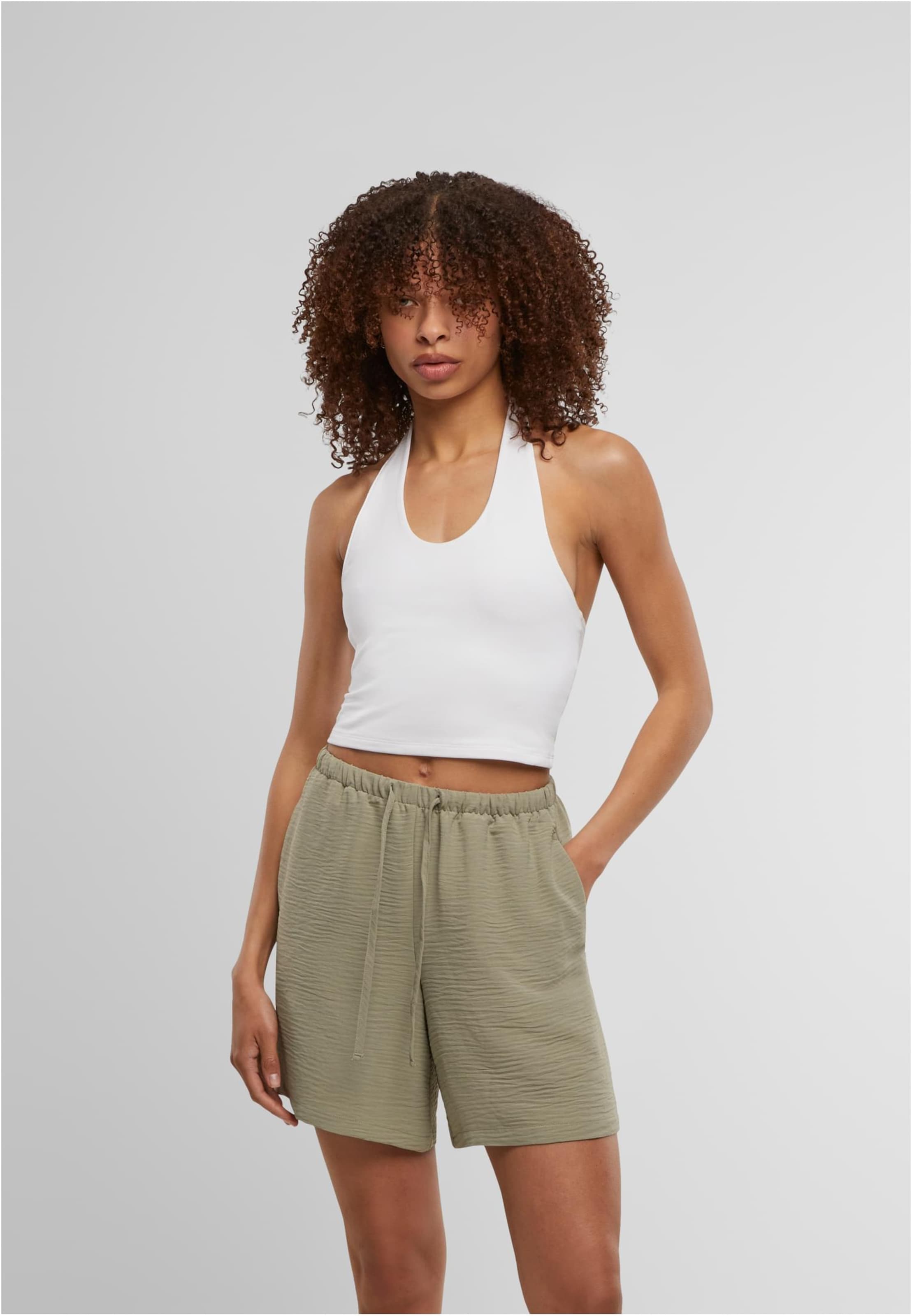 Urban Classics Ladies Basic Neckholder Jersey Top