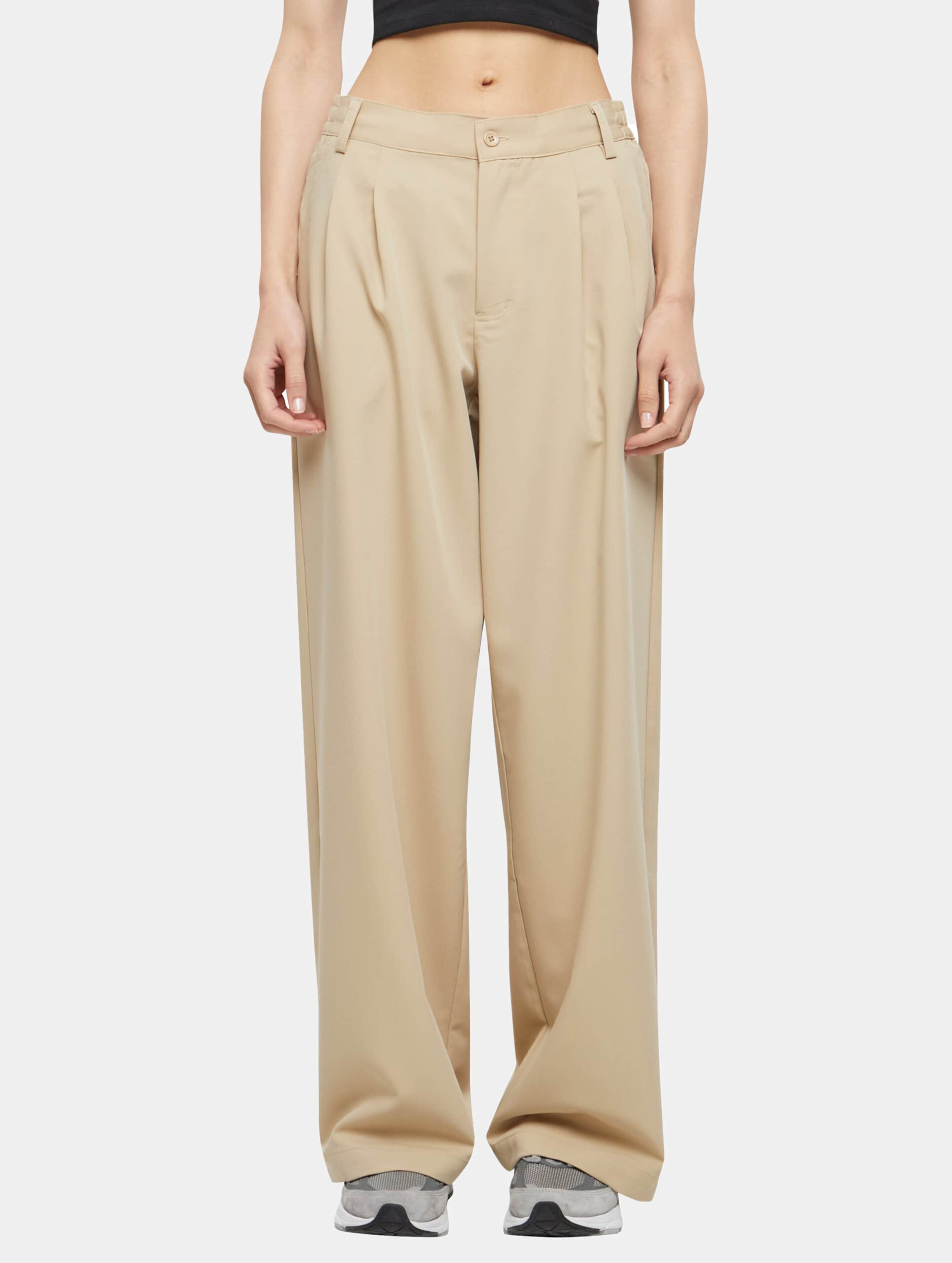 Urban Classics Ladies Ultra Wide Pleat-Front Pants
