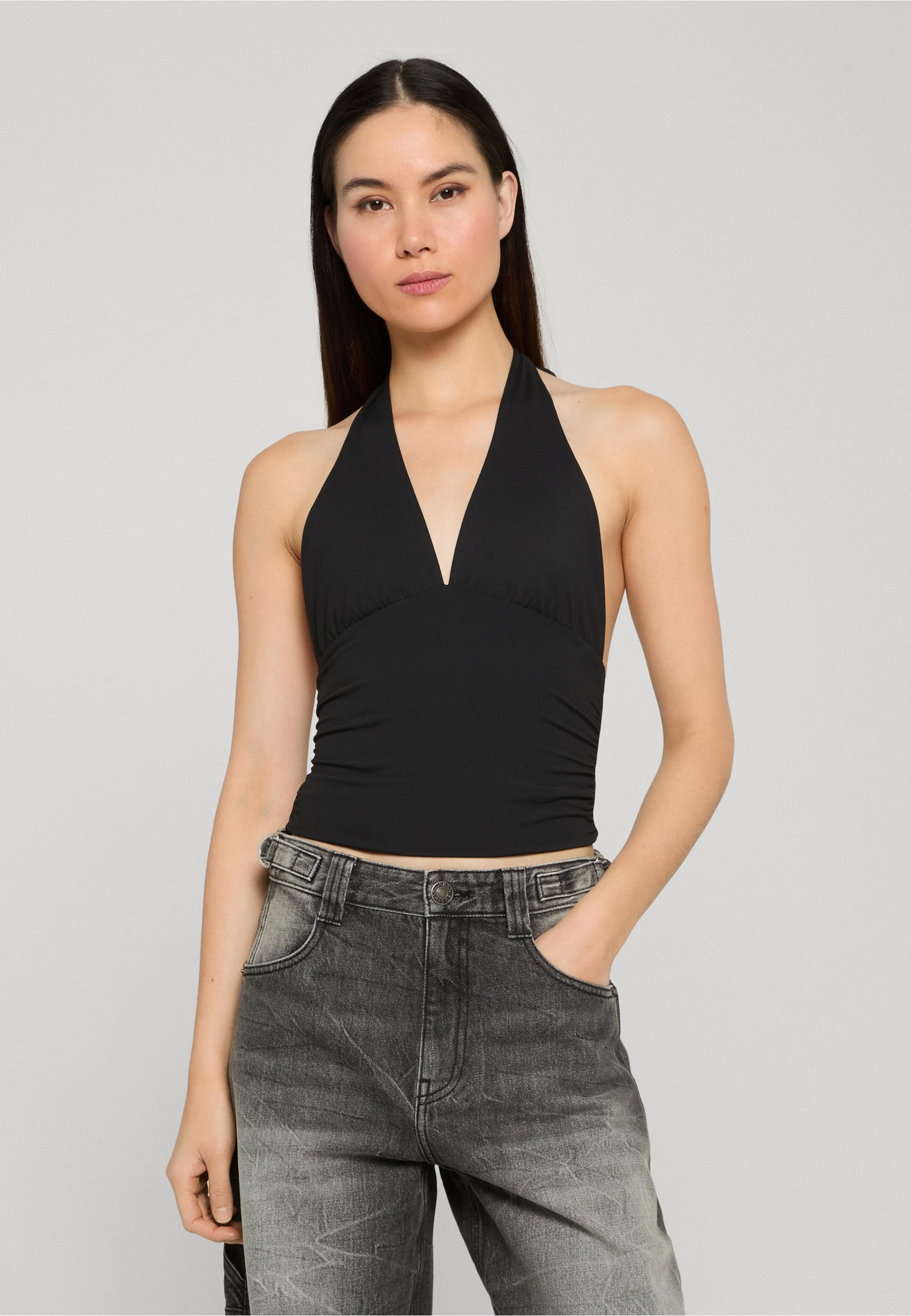 Urban Classics Ladies Polyamide Jersey Neckholder Top