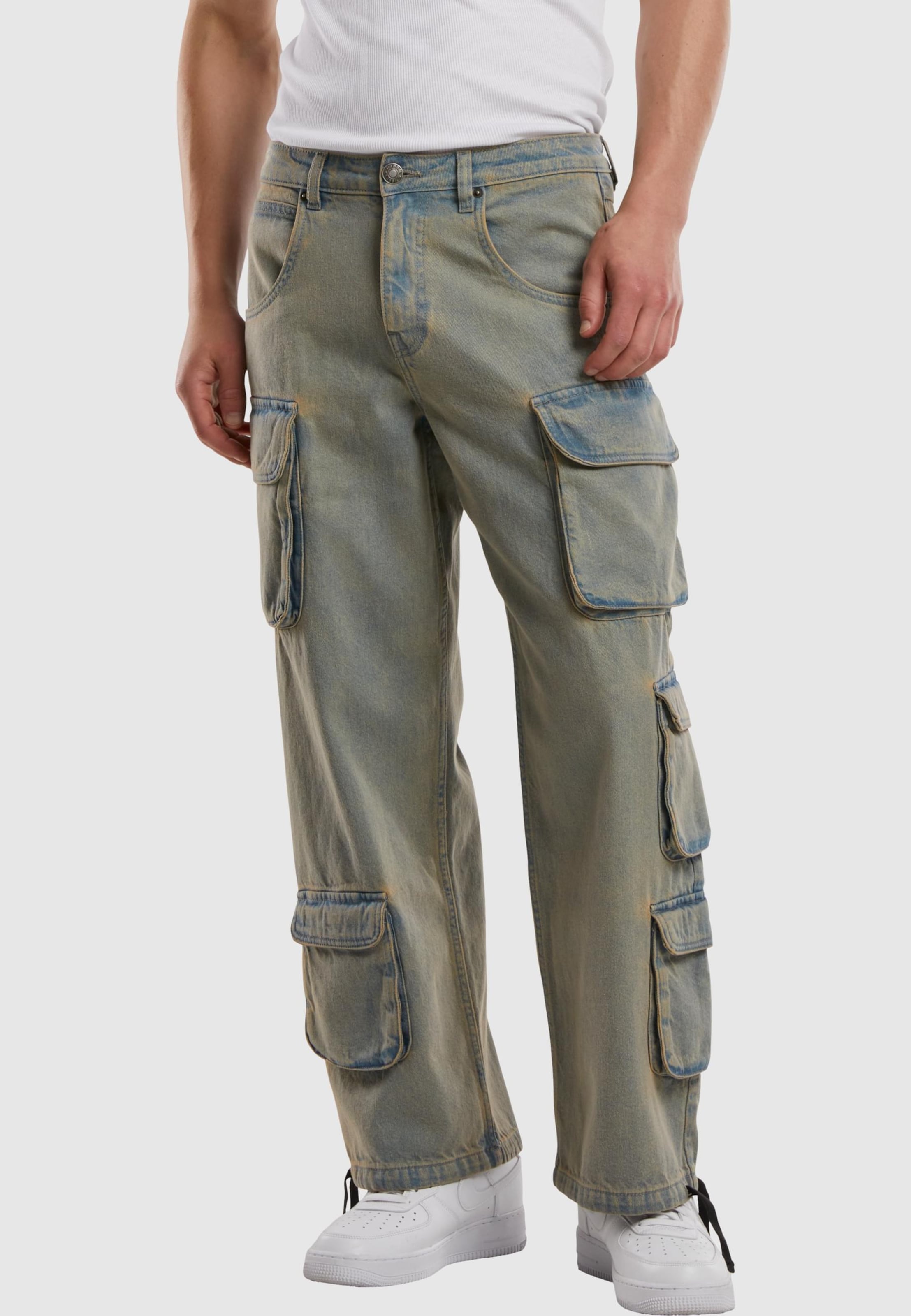 Urban Classics Multi Pocket Denim Cargo