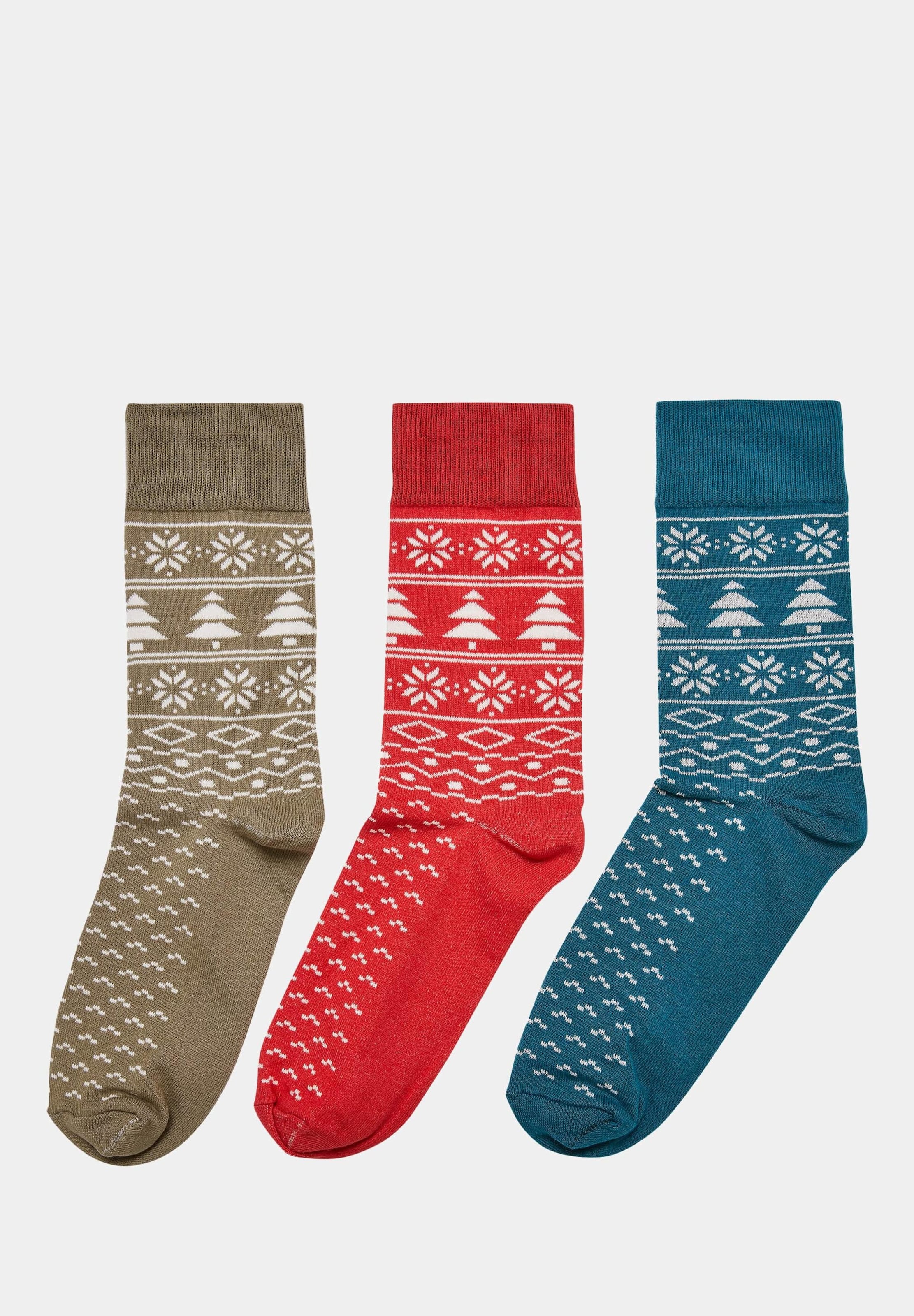 Urban Classics Norwegian Pattern Socks 3-Pack