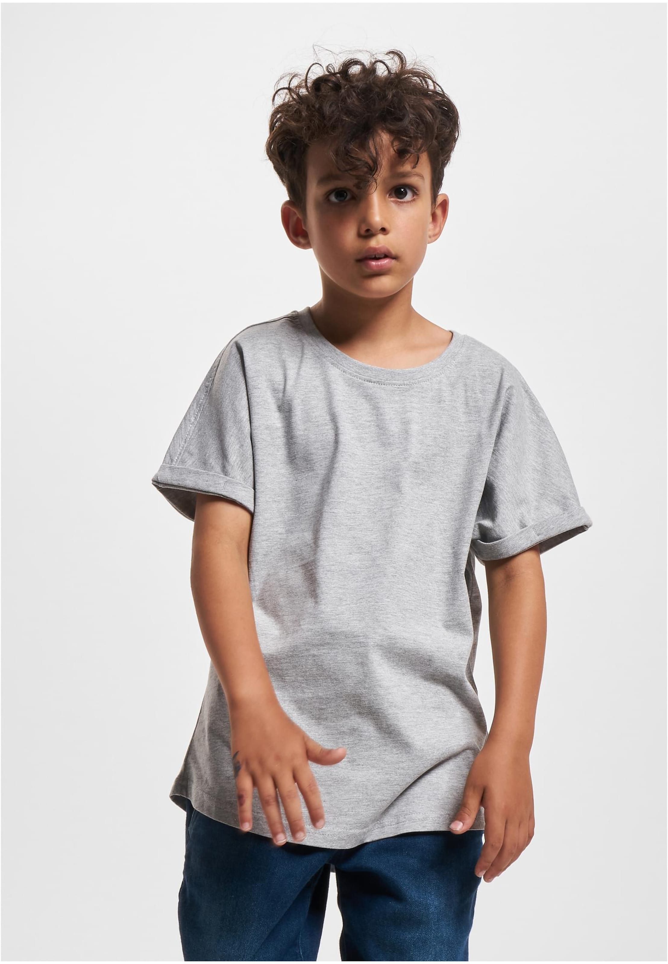 Urban Classics Boys Long Shaped Turnup T-Shirt