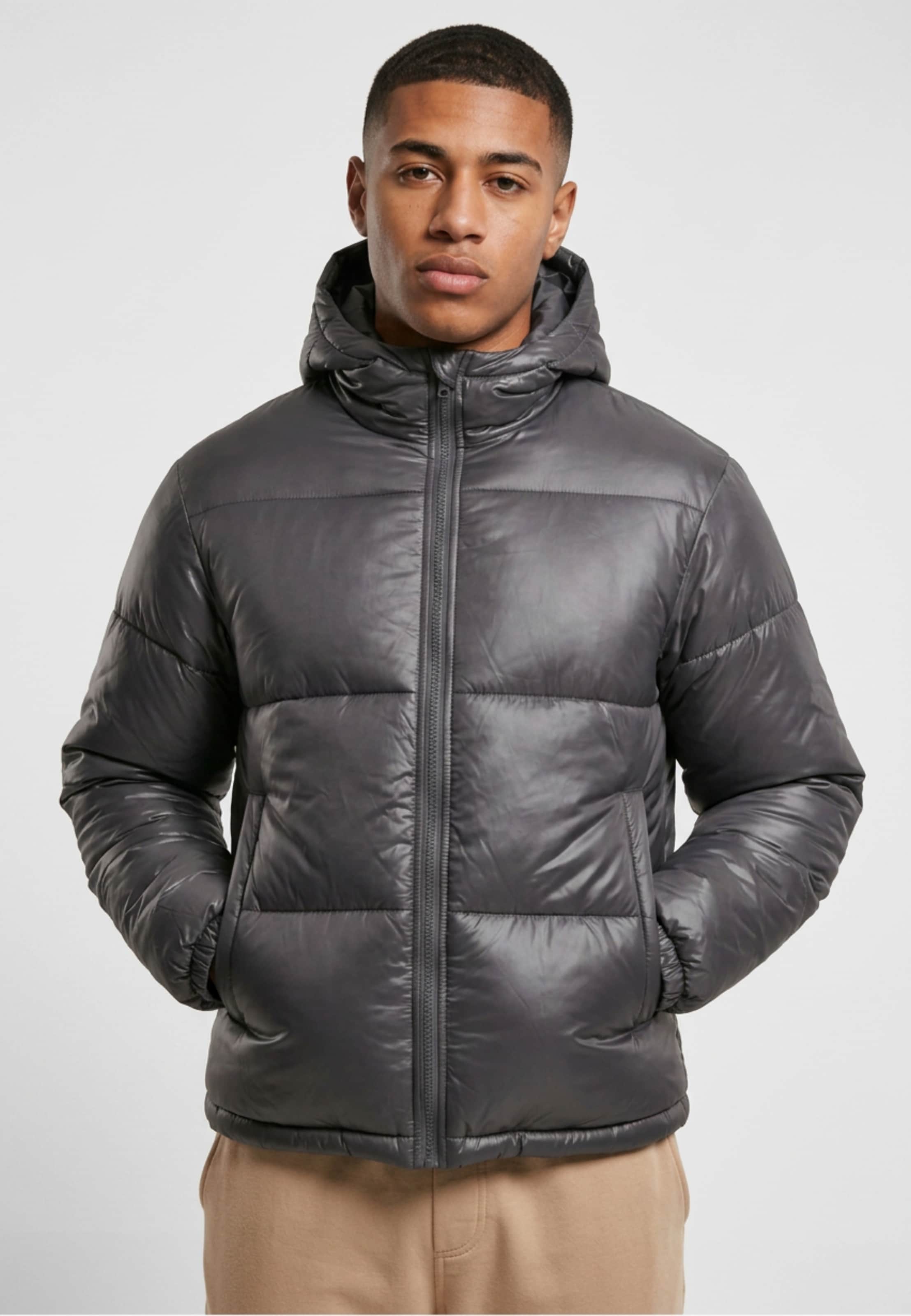Urban Classics Shiny Puffer Jacket With Hood