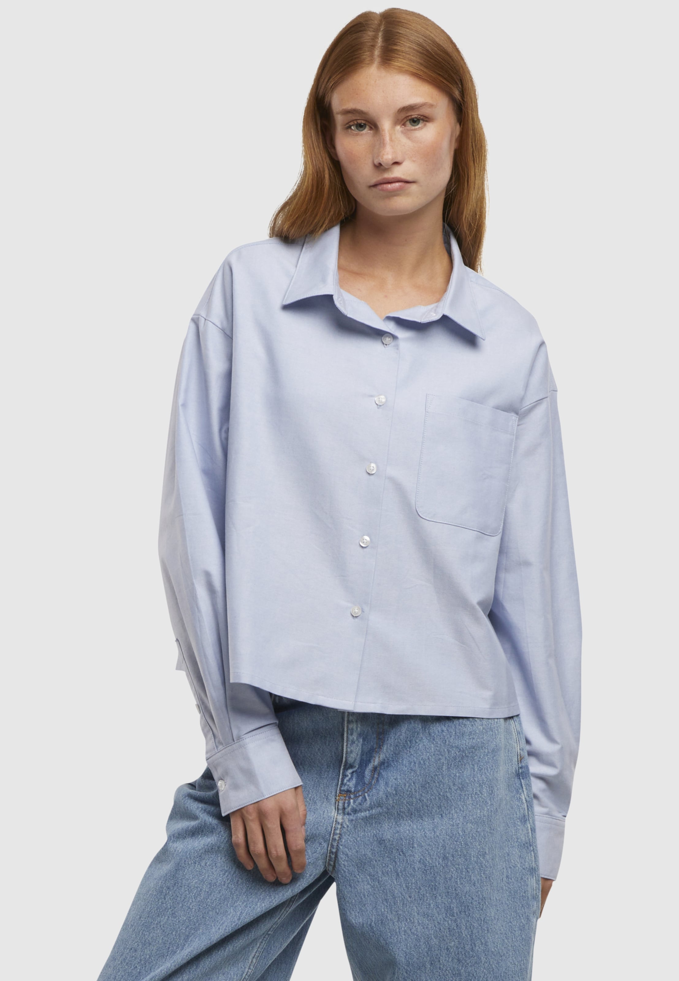 Urban Classics Ladies Short Oxford Shirt