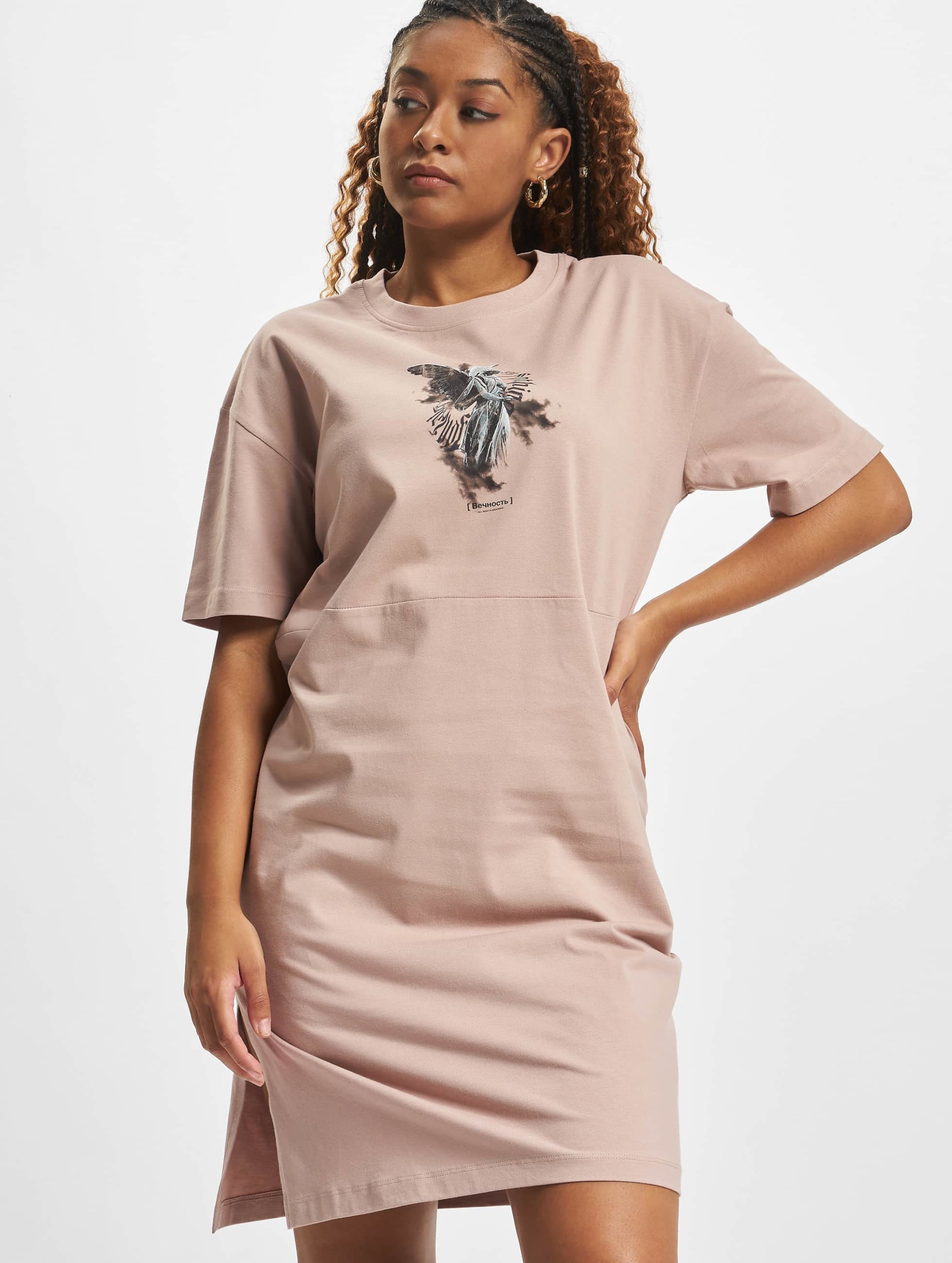 MJ Gonzales Ladies ANGEL 3.0 Organic Oversized Slit Tee Dress