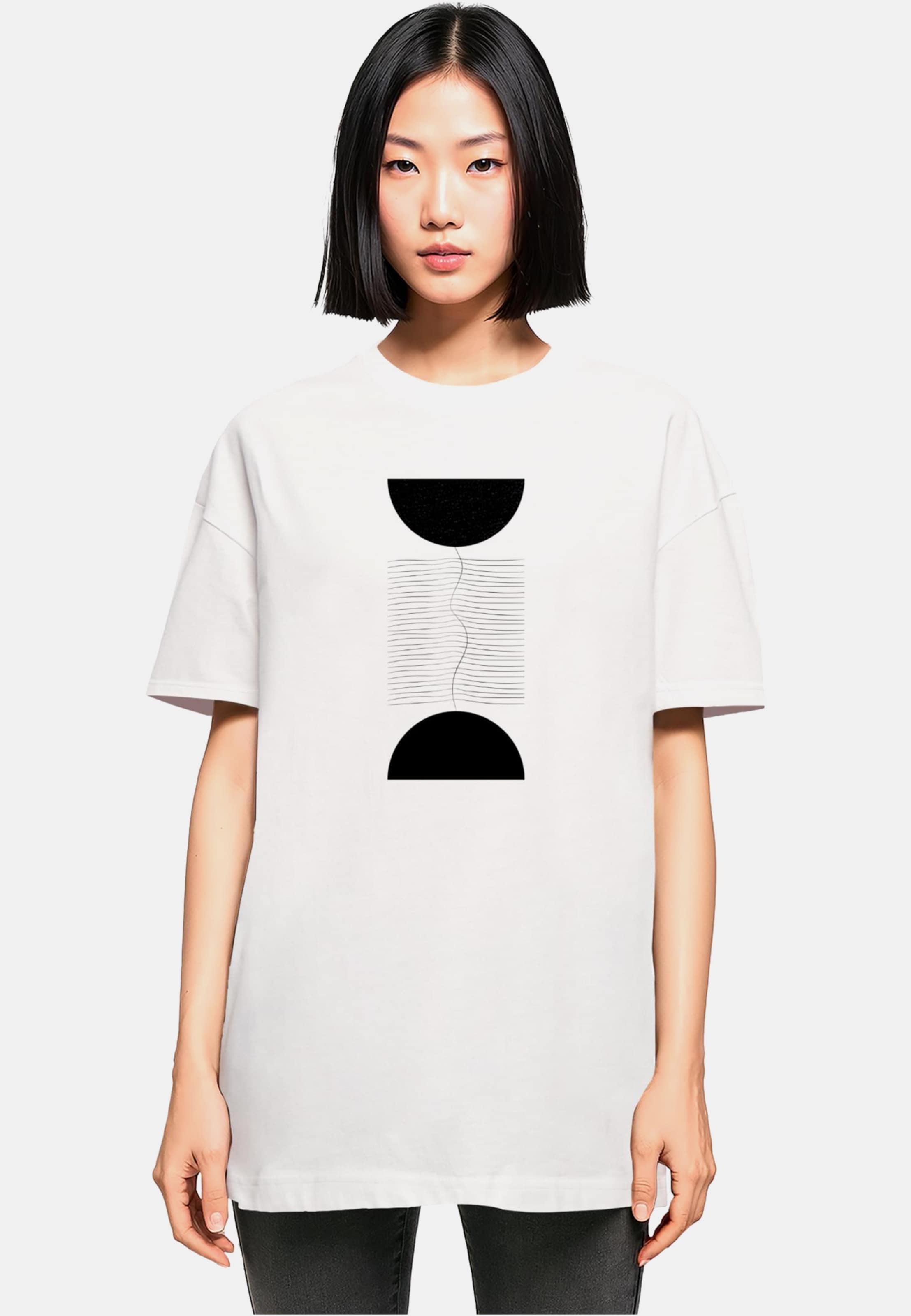 Merchcode Ladies Abstract Lines T-Shirt