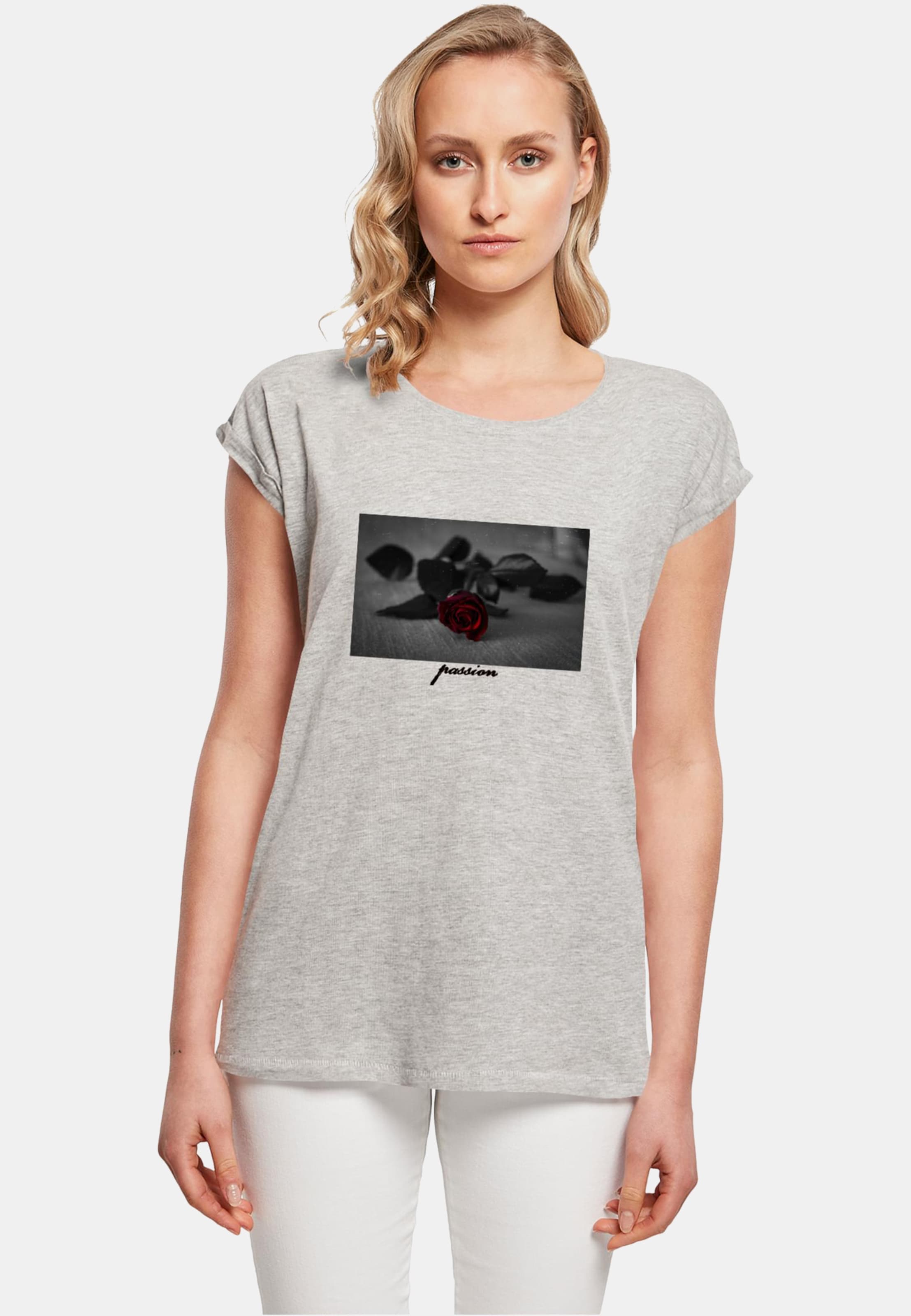 Mister Tee Ladies Passion Rose Extended Shoulder
