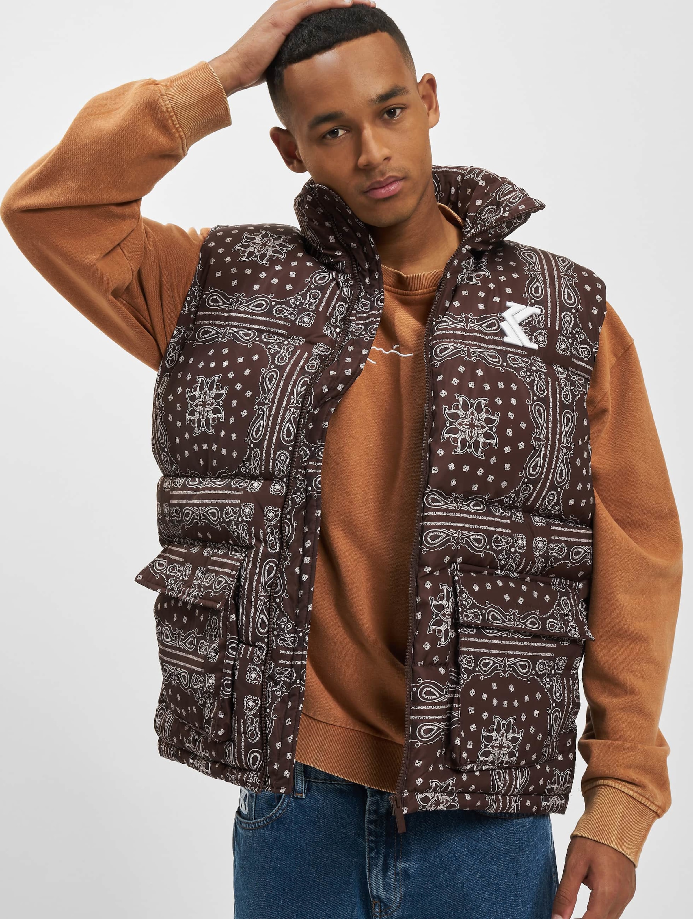 Karl Kani KM224-061-1KK OG Paisely Puffer Vest