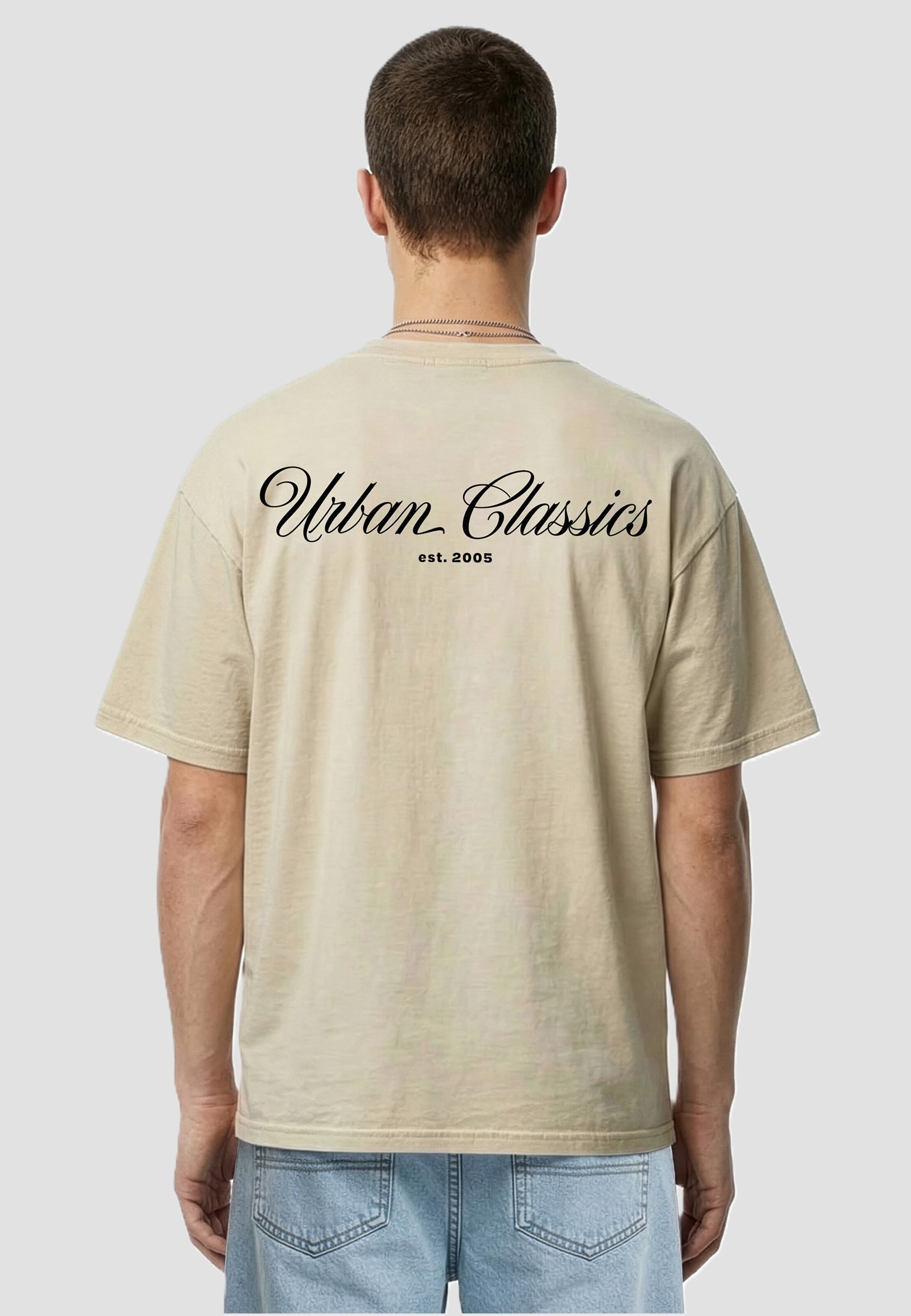 Urban Classics Flow Script Logo Loose Tee