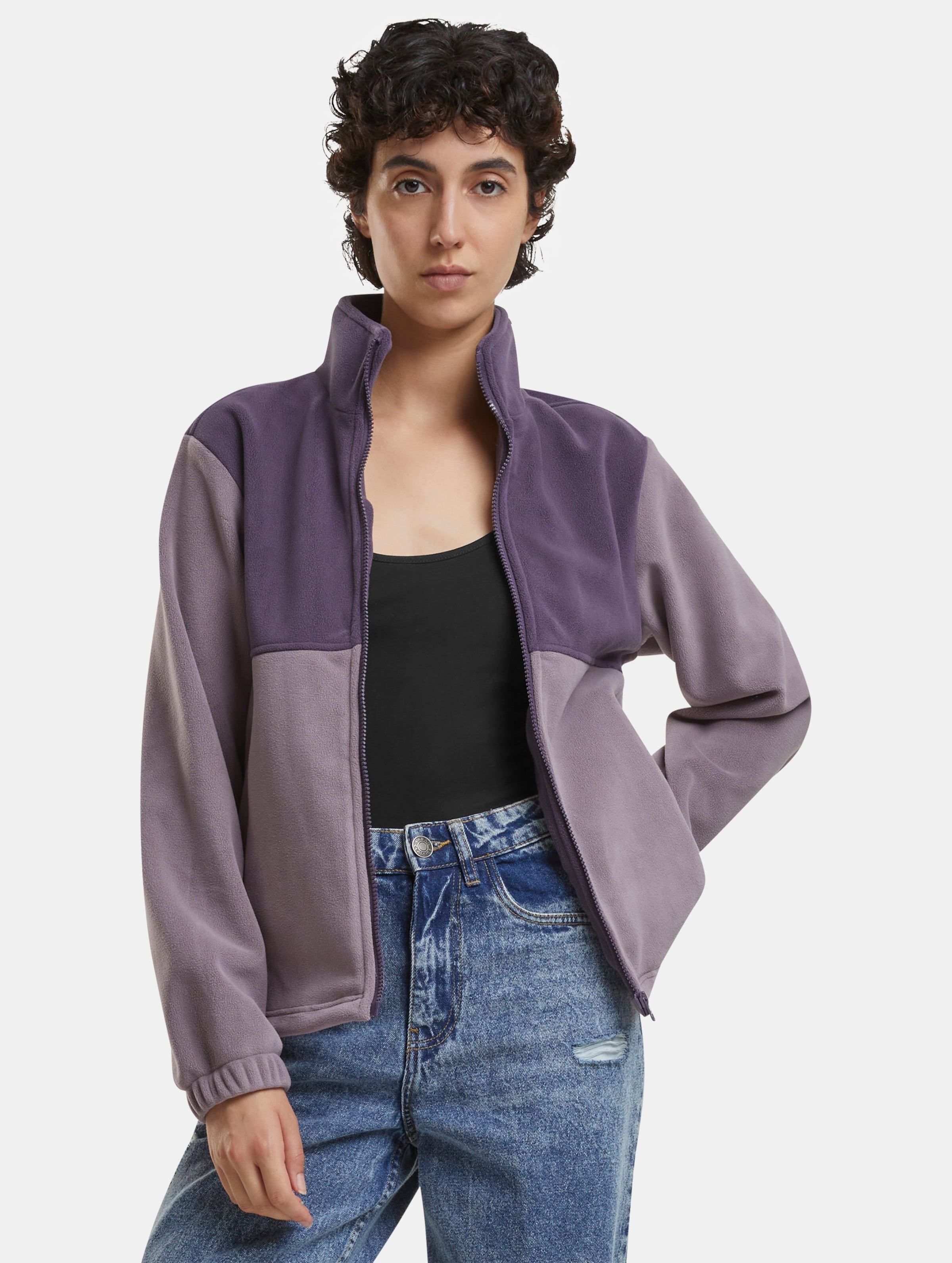 Urban Classics Ladies Double Polarfleece Übergangsjacke