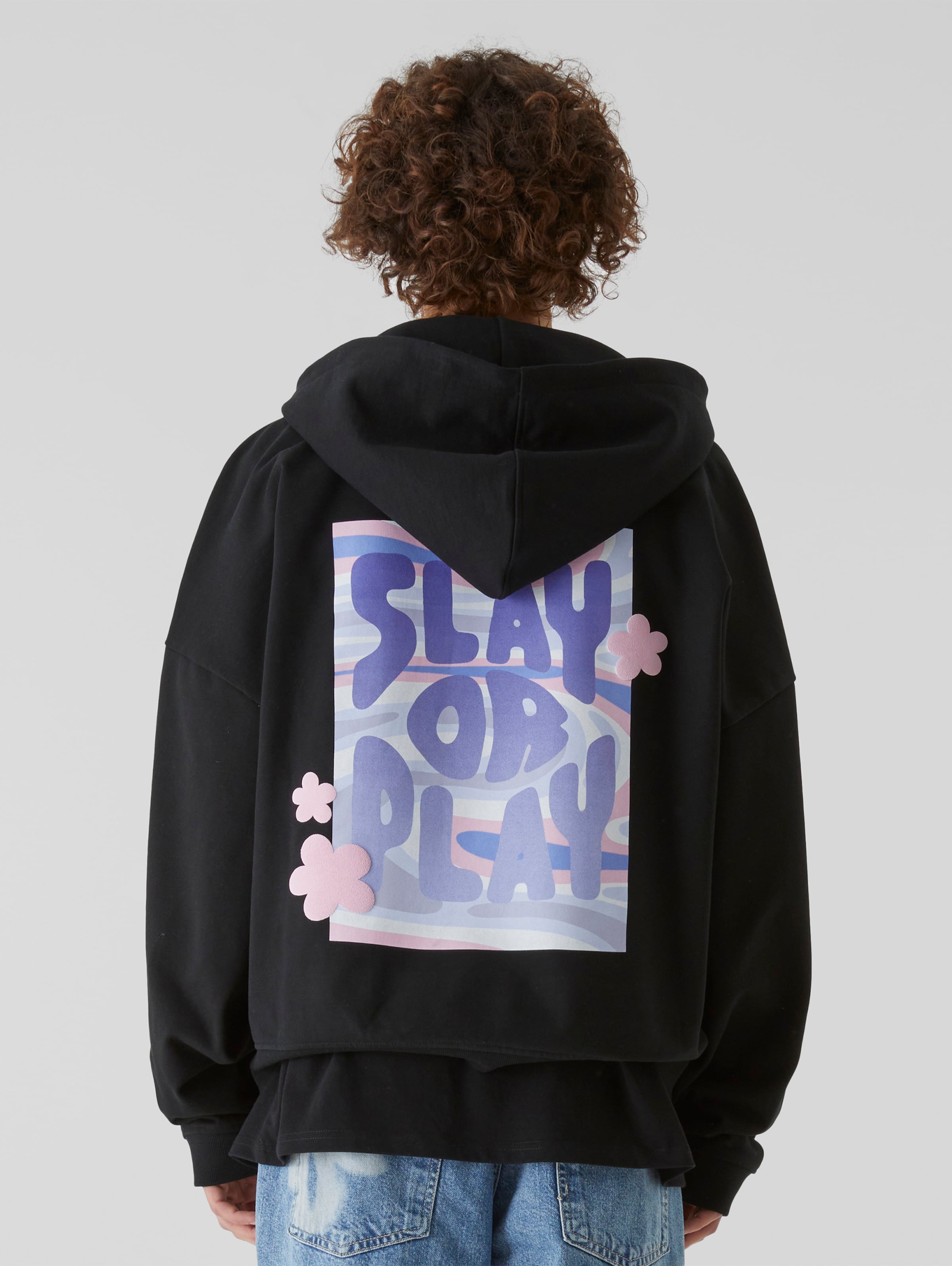 Lost Youth Slay Or Play Zip Hoodie