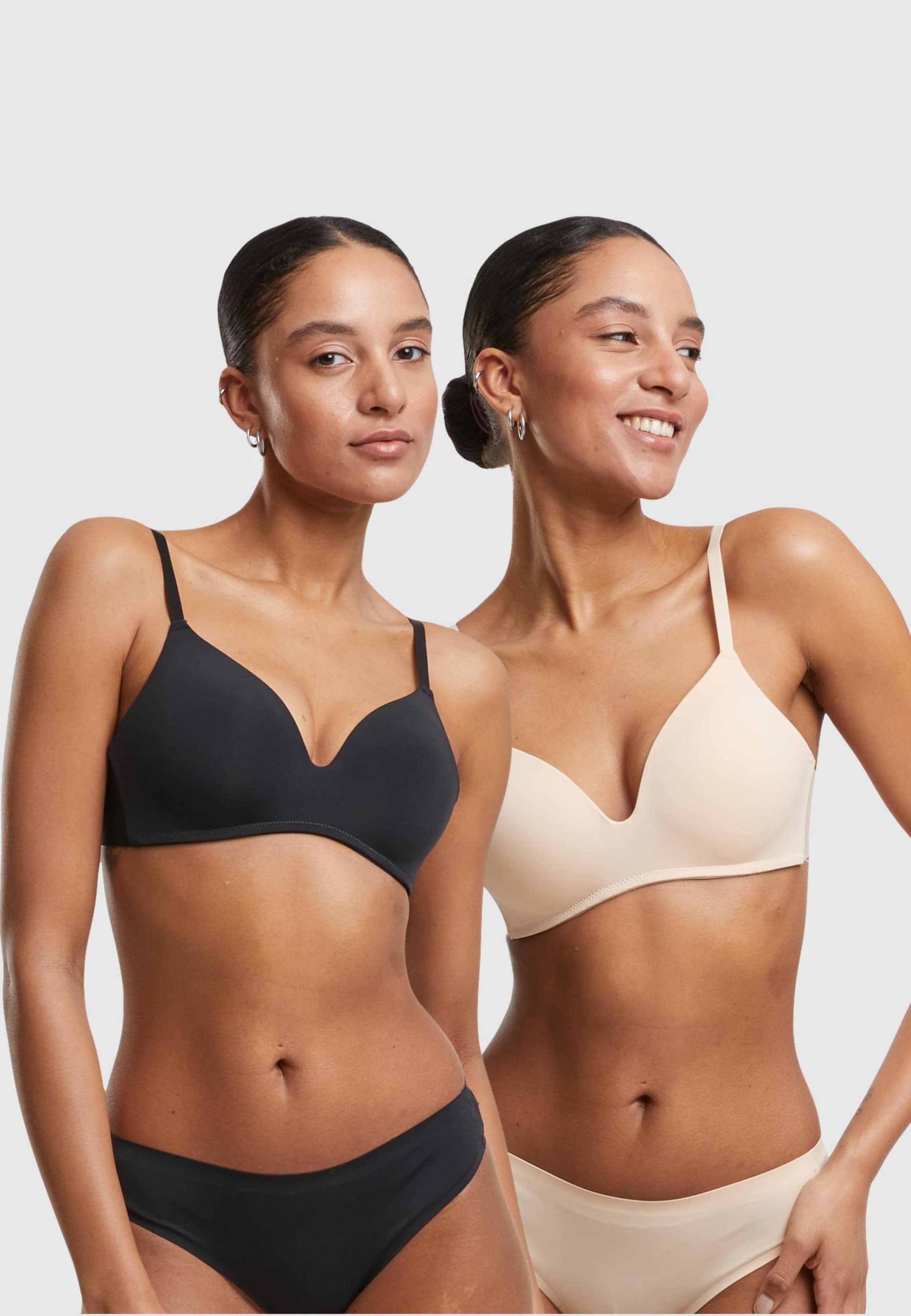 Urban Classics Ladies Basic padded Bra 2-Pack