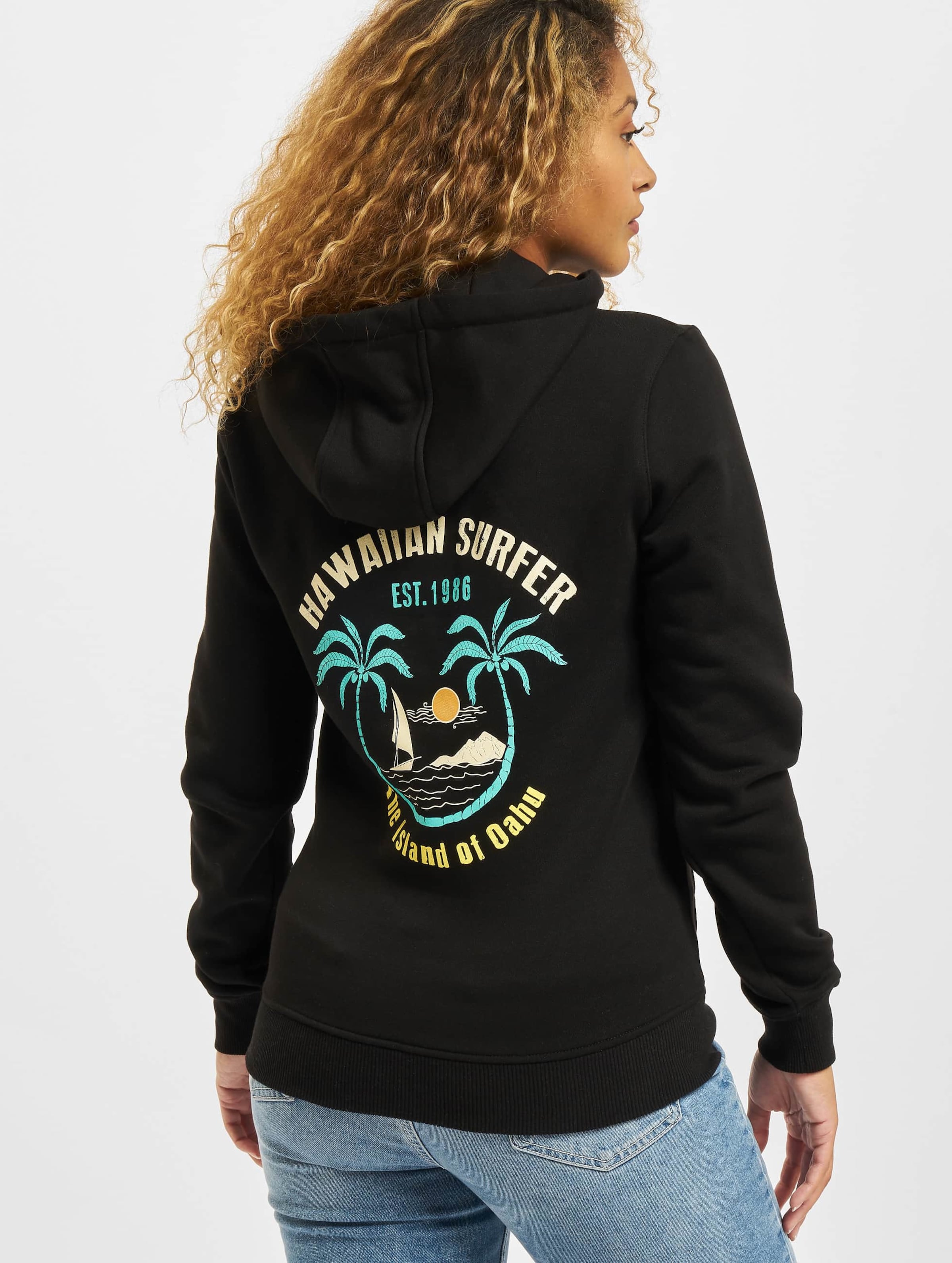 Mister Tee Ladies Hawaiian Surfer Hoody