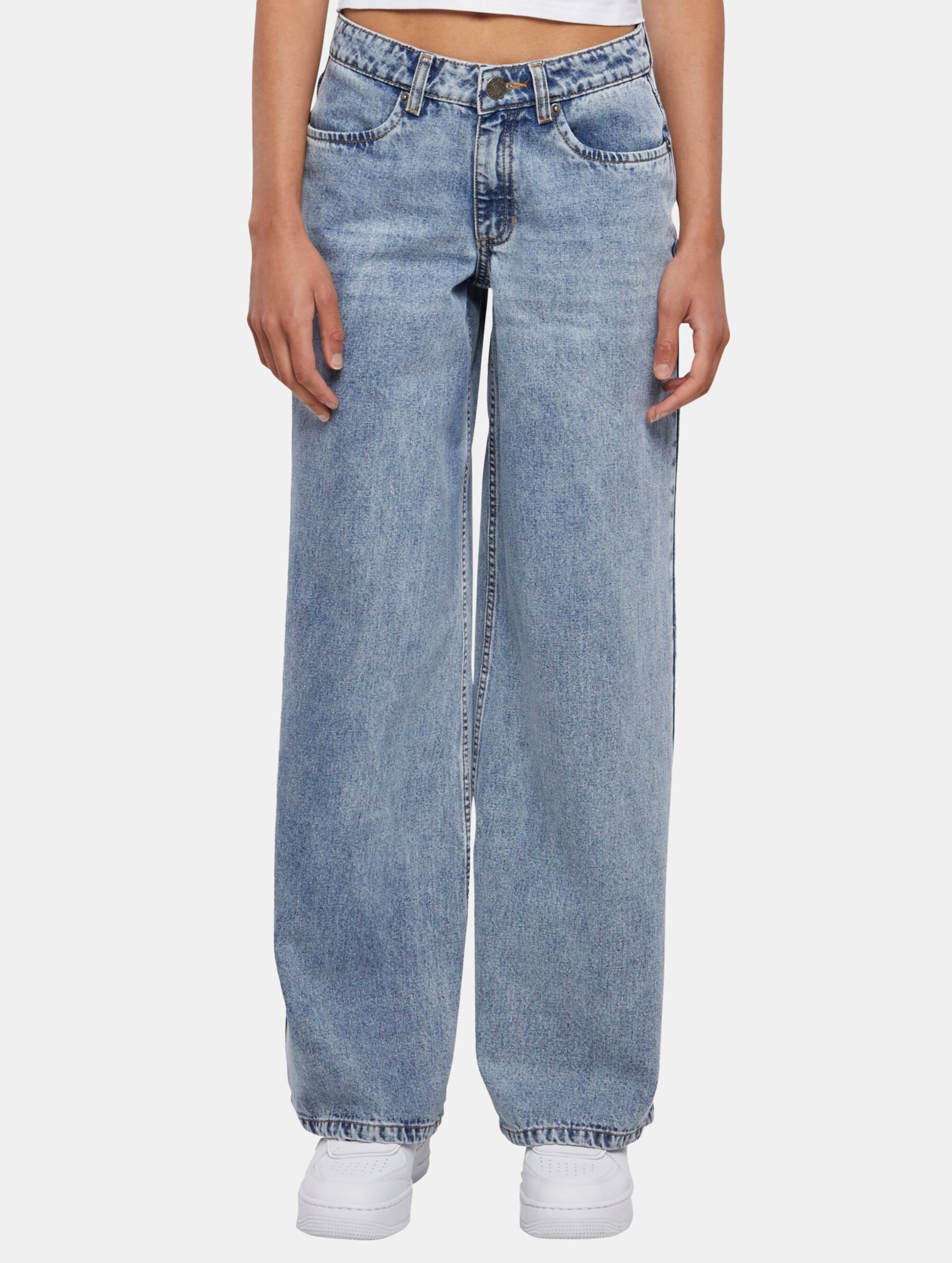 Urban Classics Ladies Mid Waist Wide Denim