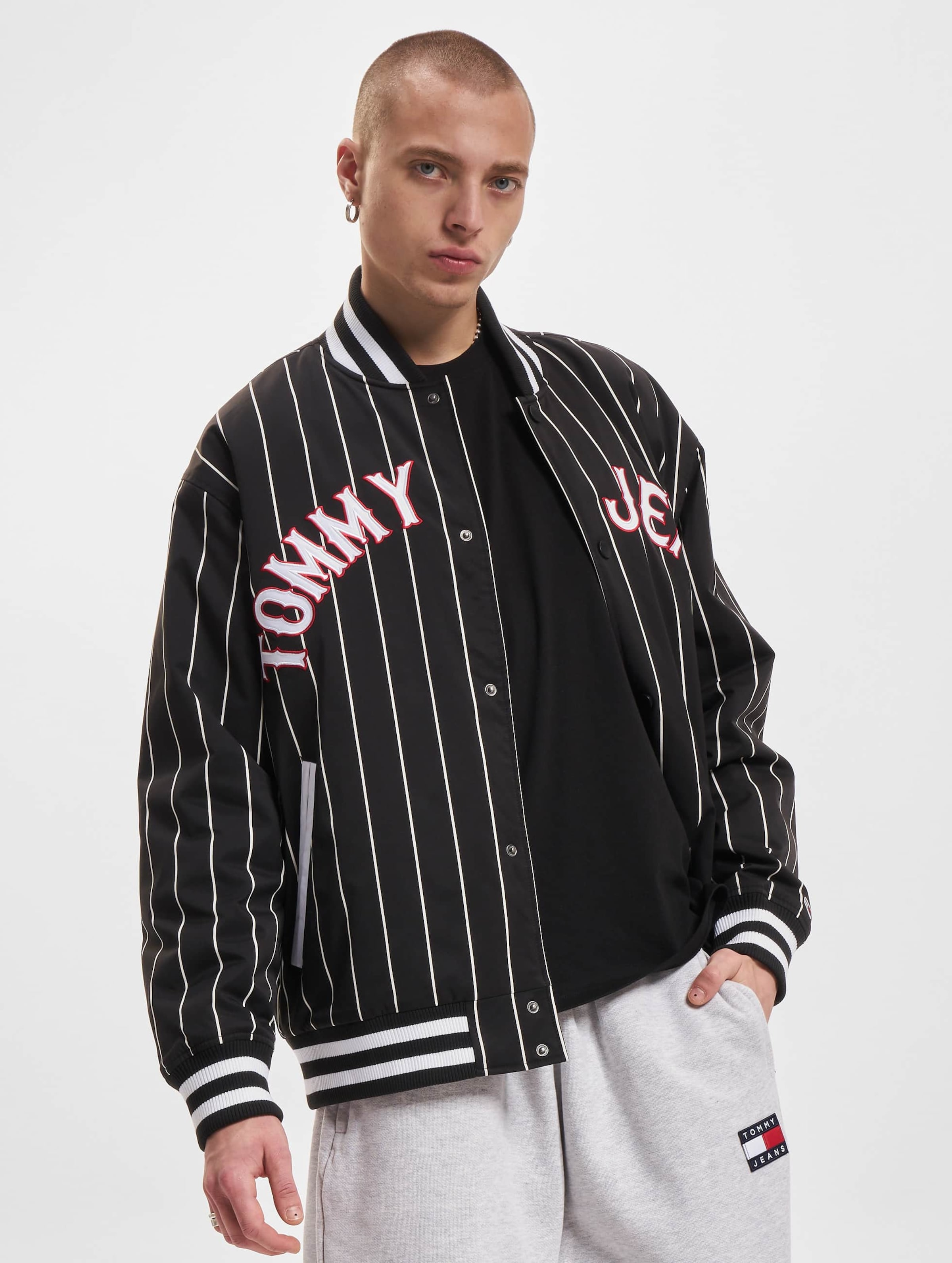 Tommy Jeans Rlx Pinstripe Bomberjacke