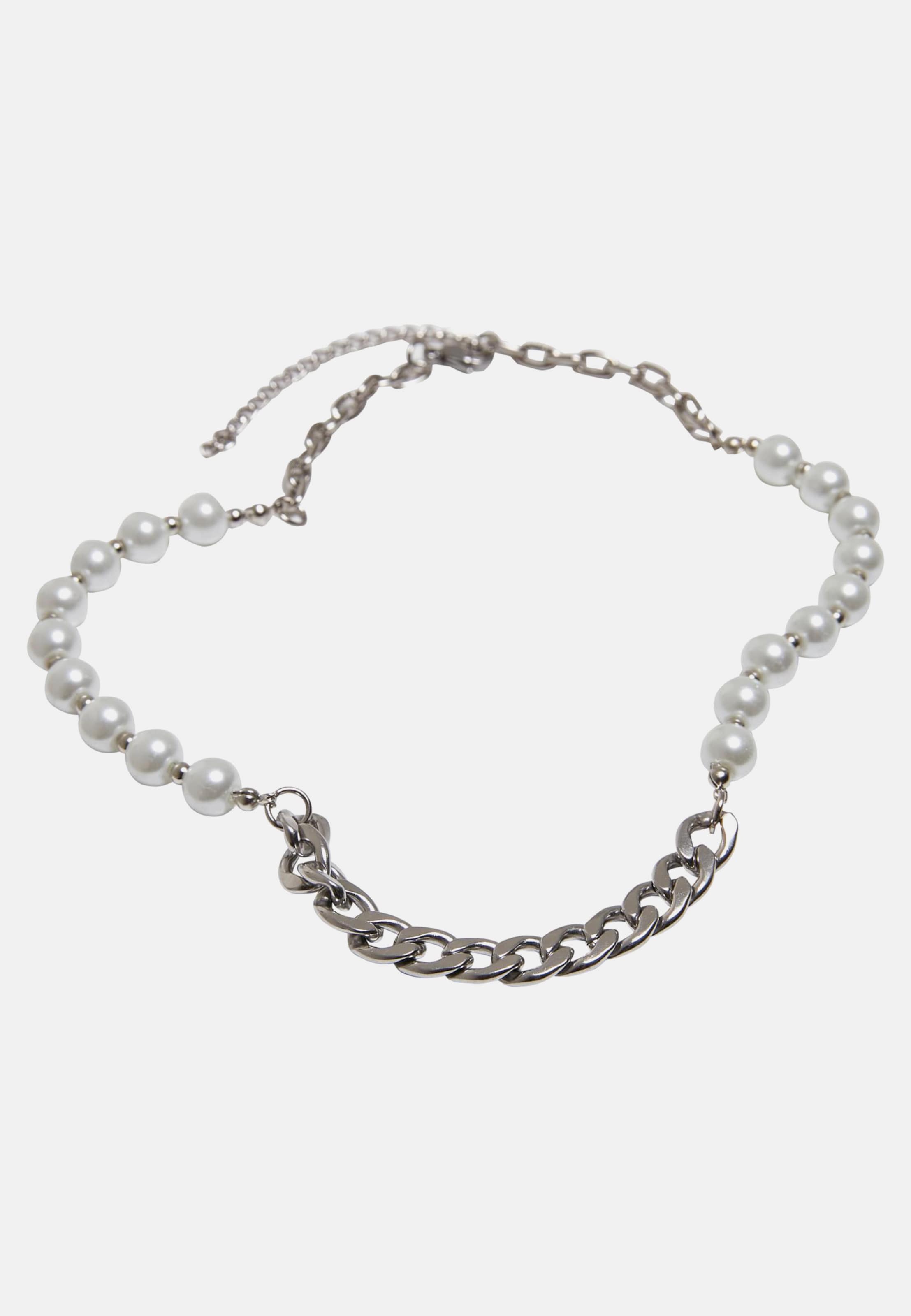 Urban Classics Pearl Various Chain Necklace
