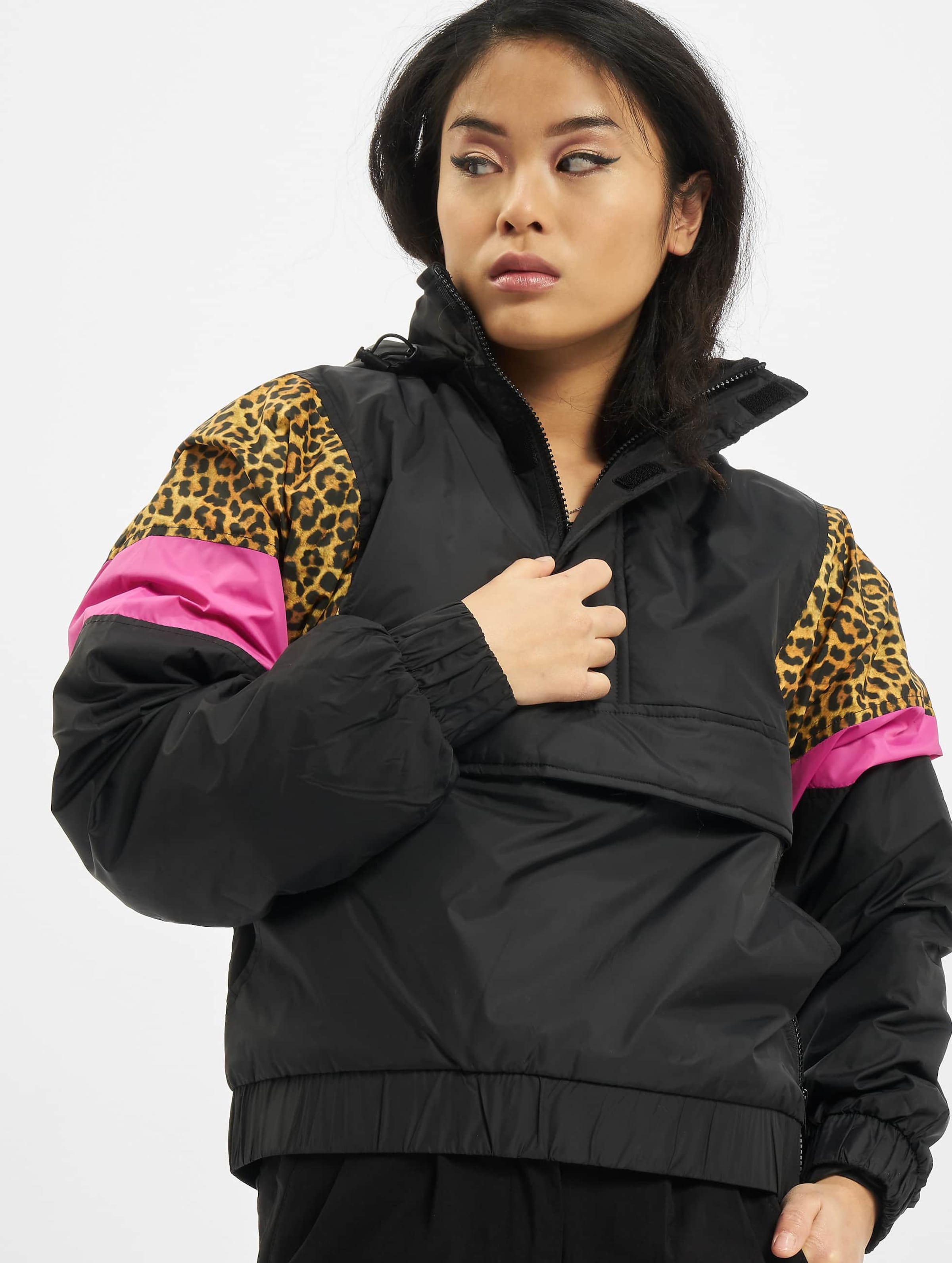 Urban Classics Ladies AOP Mixed Pull Over Jacket