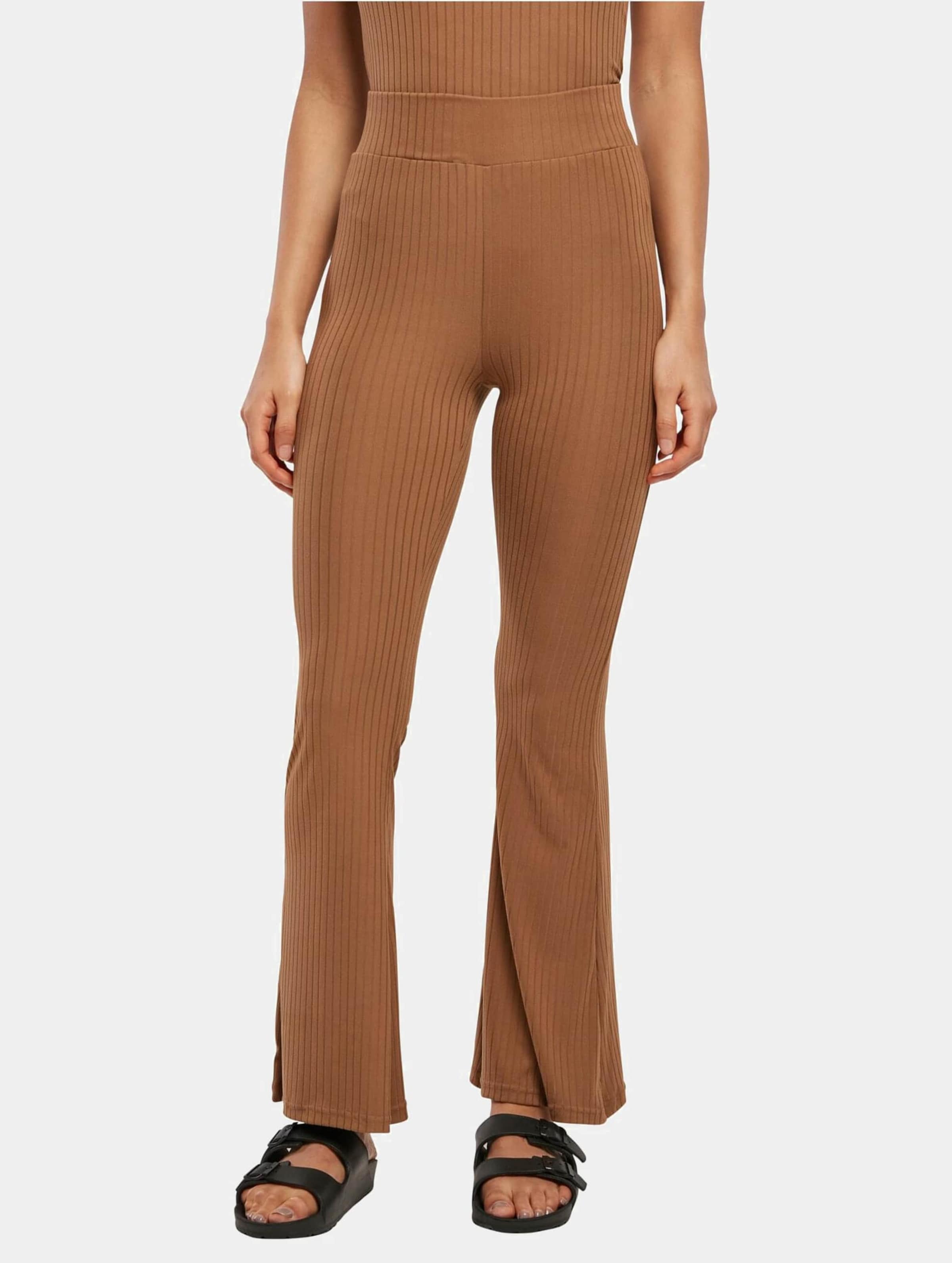 Urban Classics Ladies High Waist Rib Flared Leggings