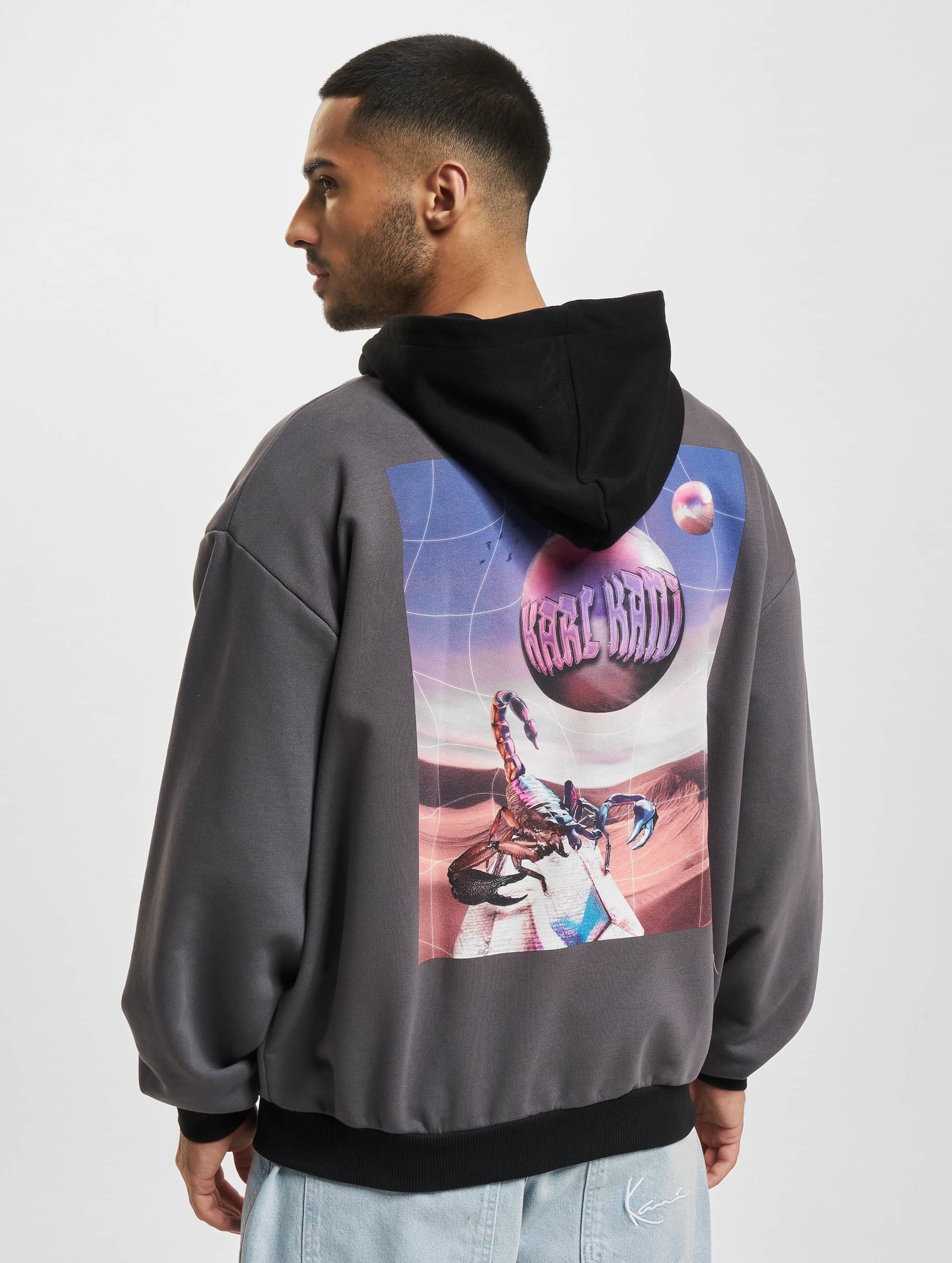 Karl Kani KM232-024-1 KK Chest Signature Metaverse Block Full Zip Hoodie