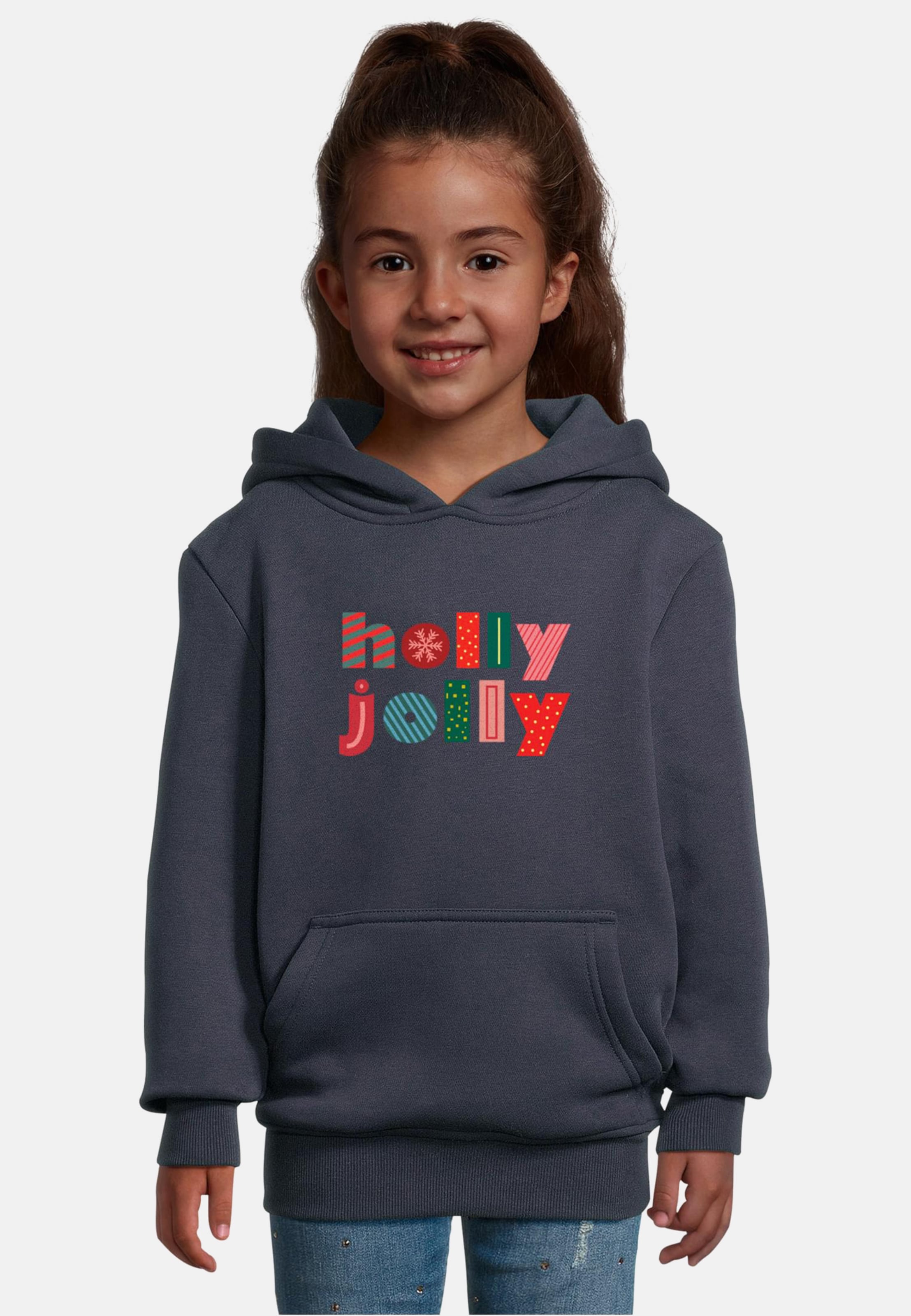 Merchcode Kids Christmas Holly Jolly Mood Hoody