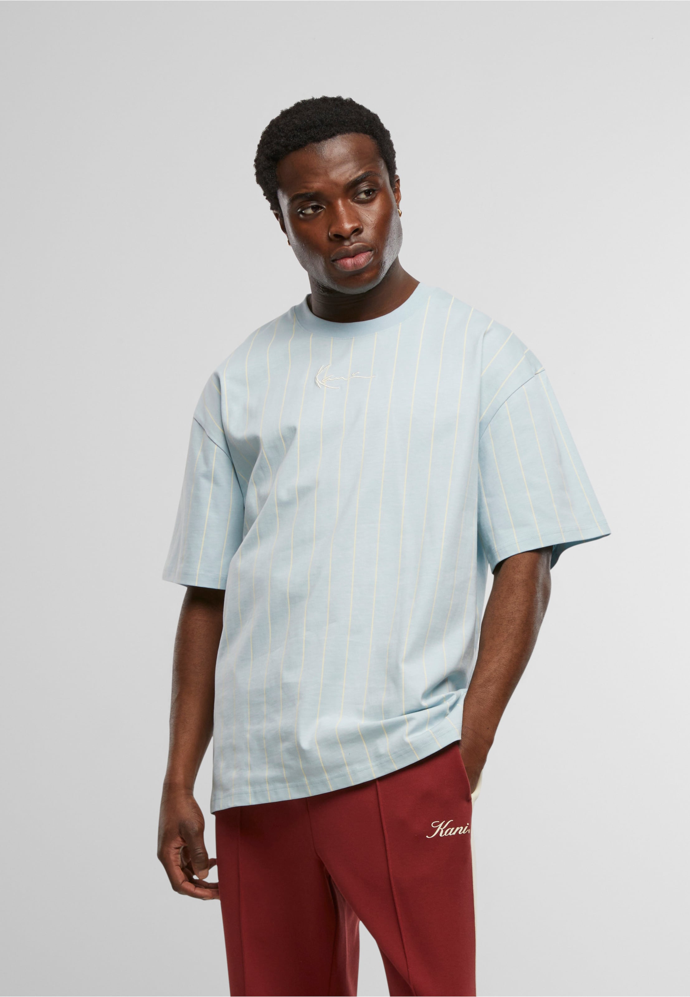 Karl Kani Small Signature Essential Pinstripe Tee