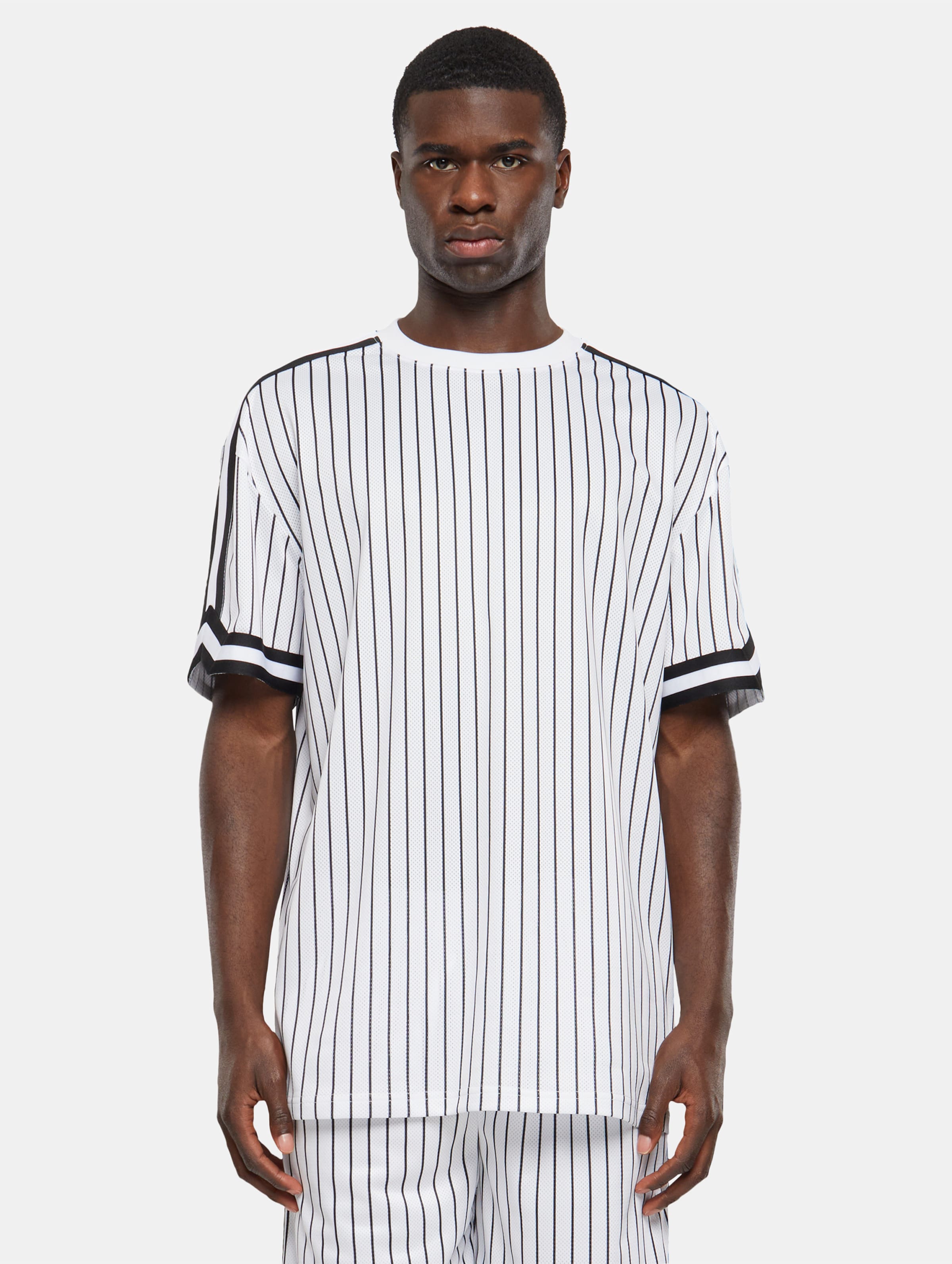 Urban Classics Oversized Striped Mesh T-Shirt