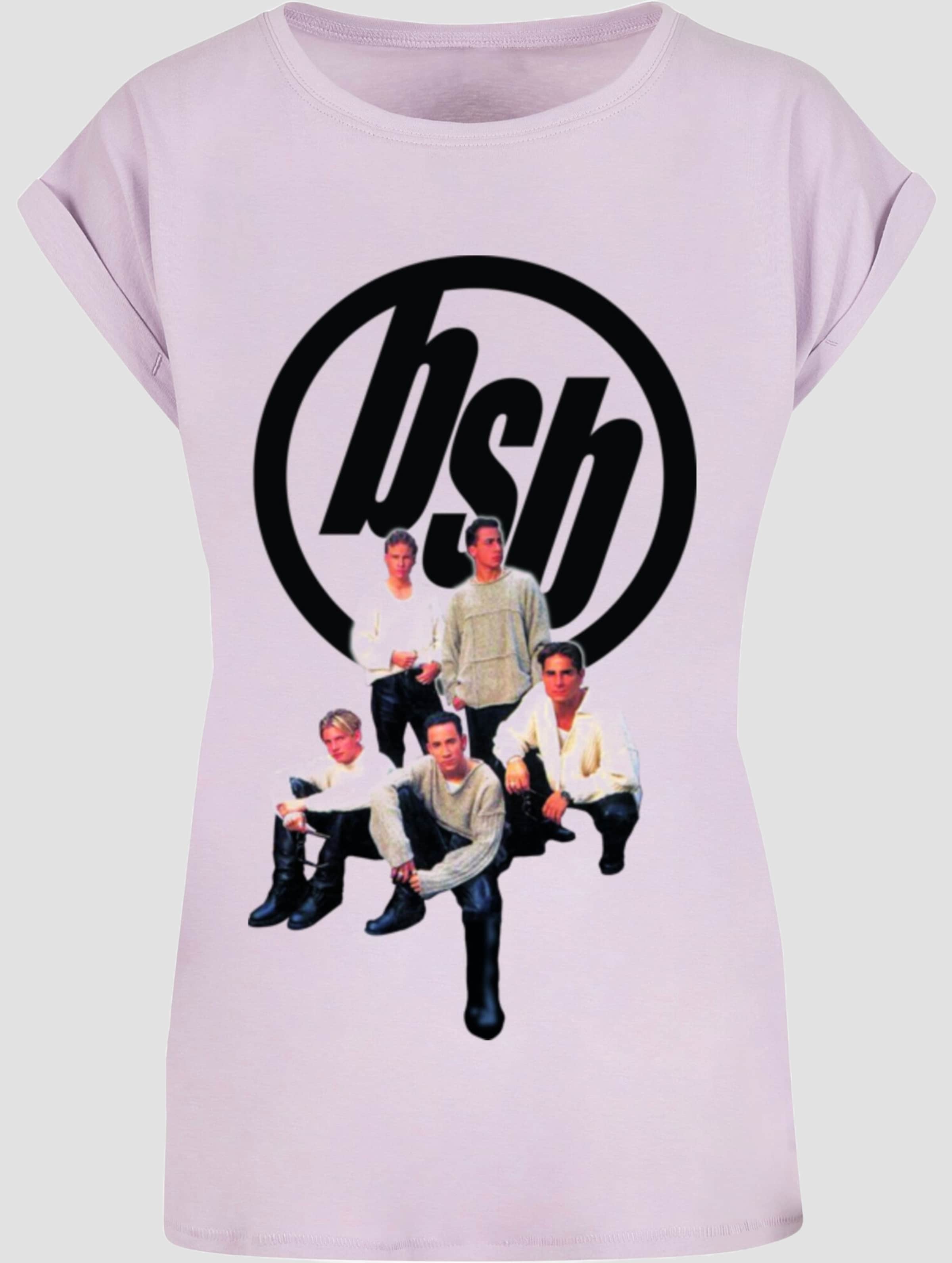 Merchcode Ladies Backstreet Boys - Vintage Logo Extended Shoulder Tee