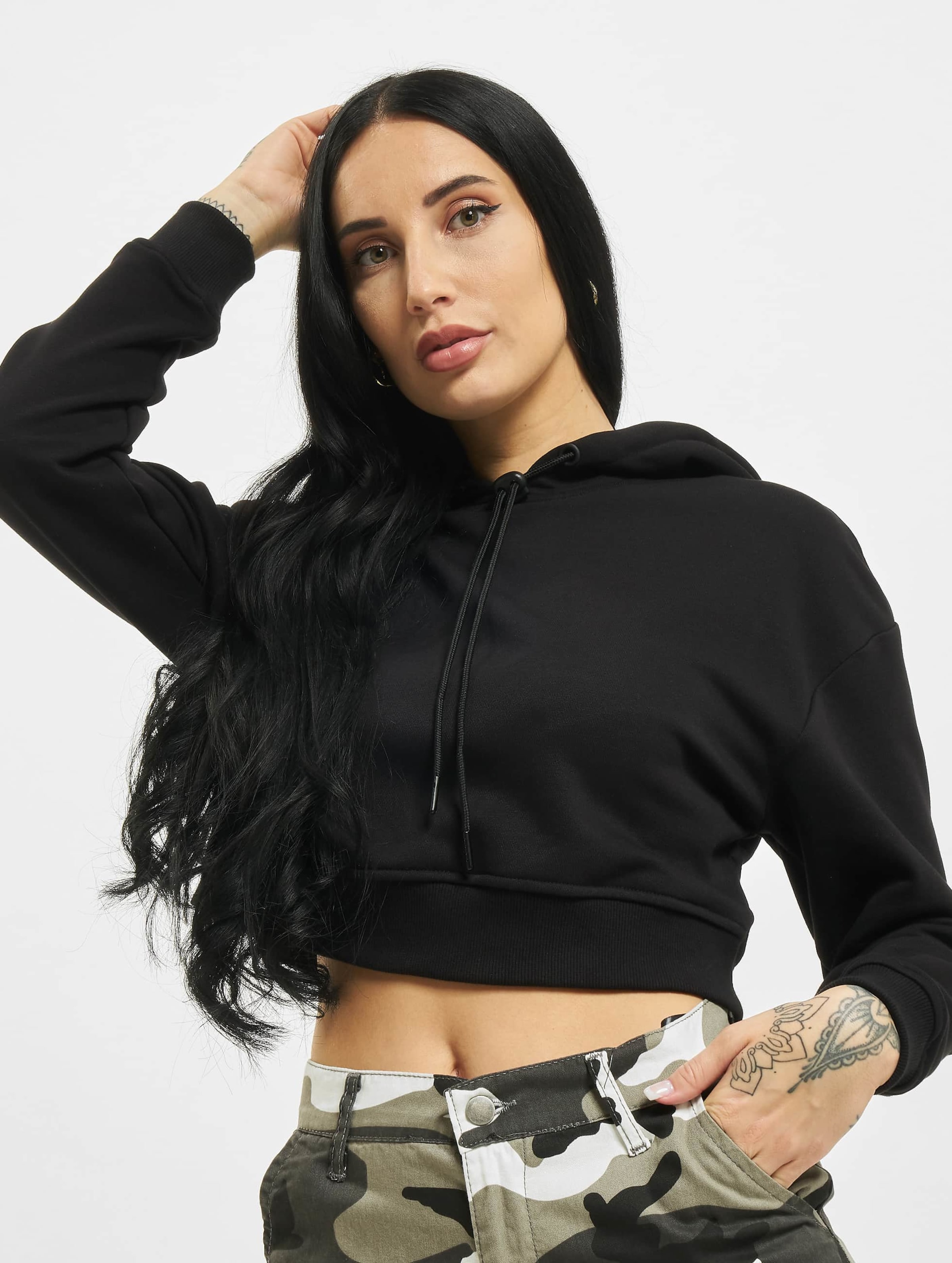 Urban Classics Ladies Short Terry Hoody