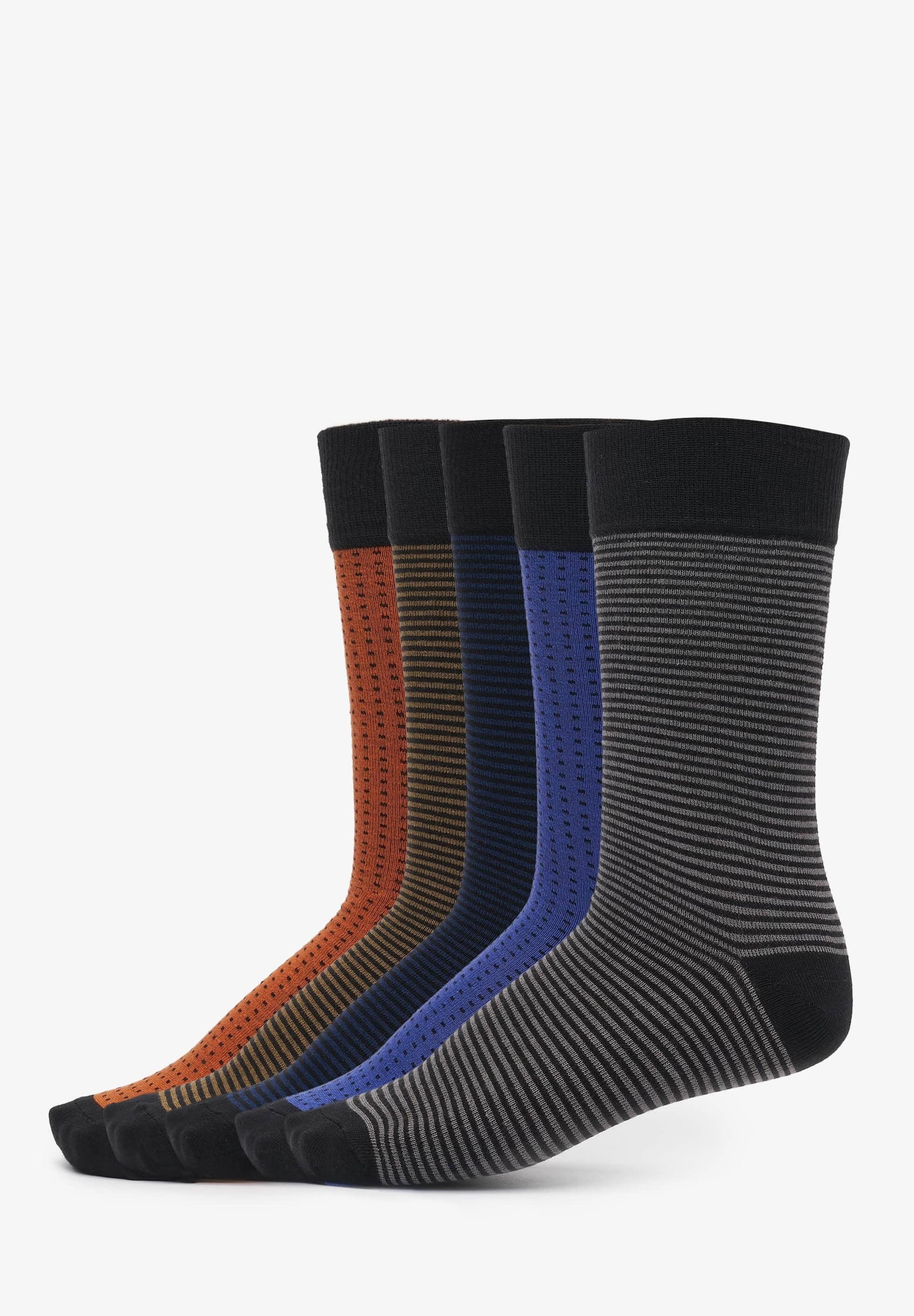 Urban Classics Stripes and Dots Socks 5-Pack