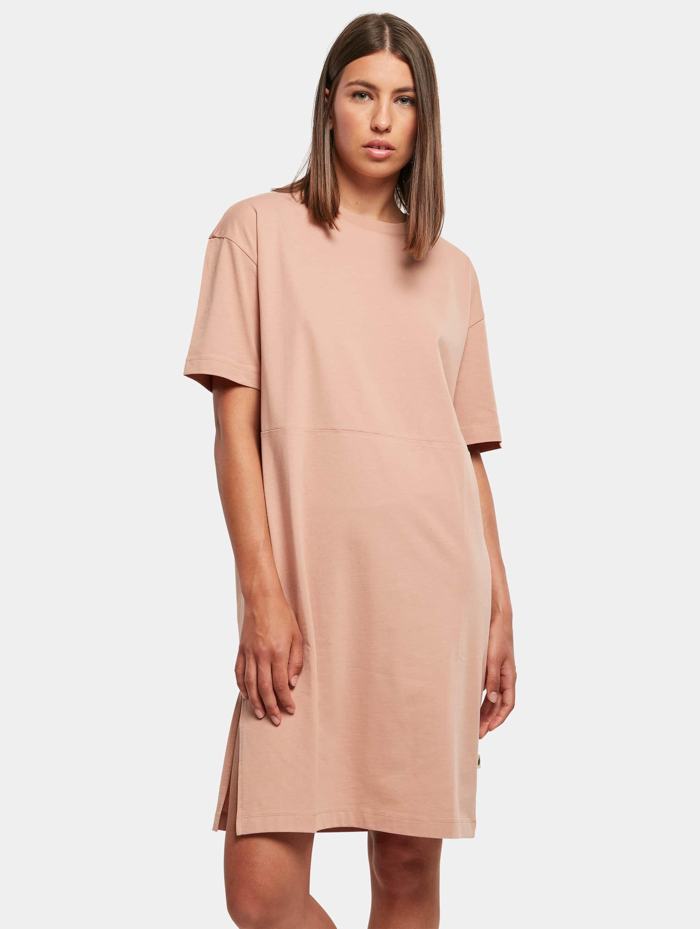 Urban Classics Ladies Organic Oversized Slit Tee Dress