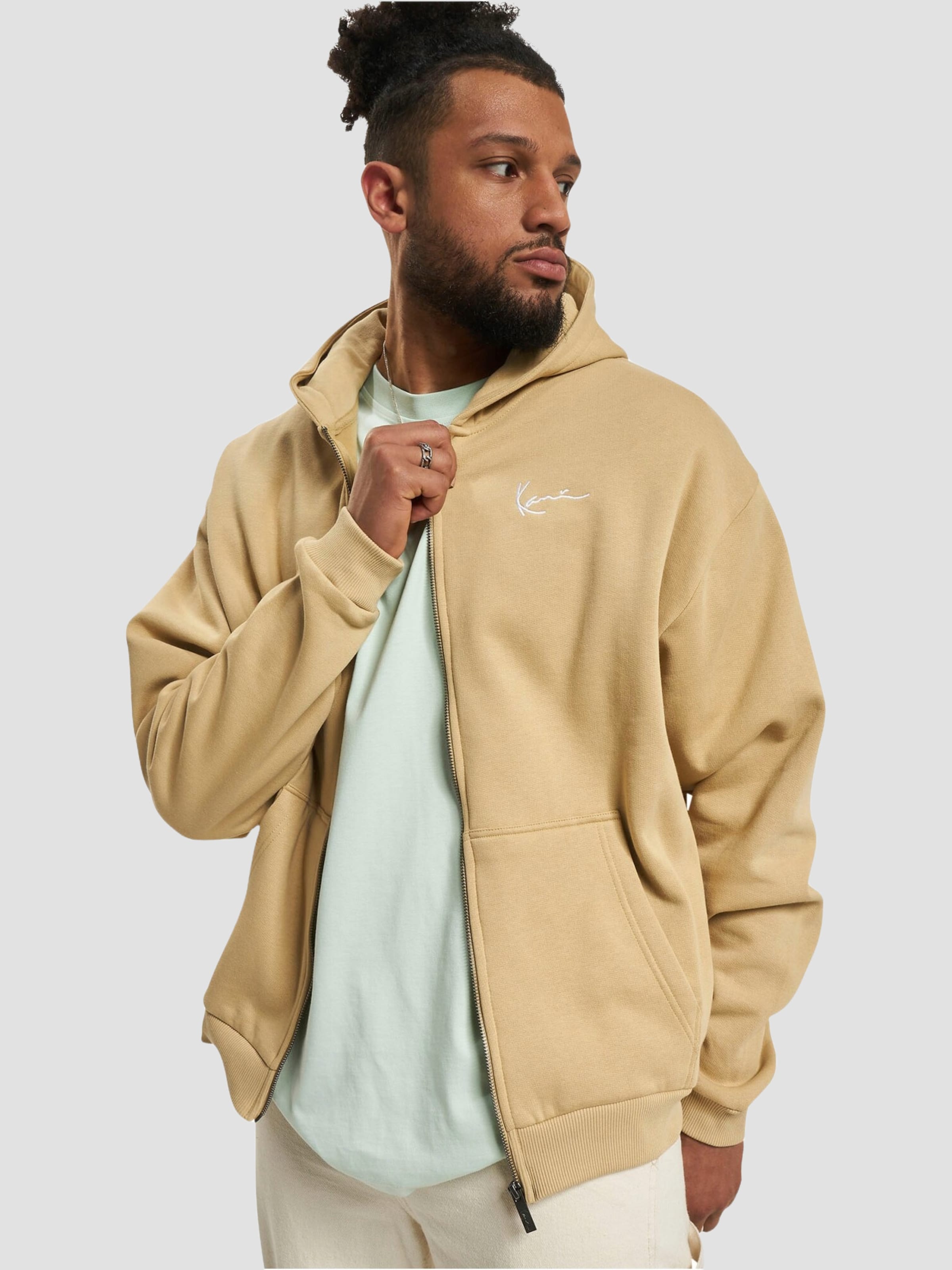 Karl Kani KM-ZH011-020-04 KK Chest Signature Essential Zip Hoodie