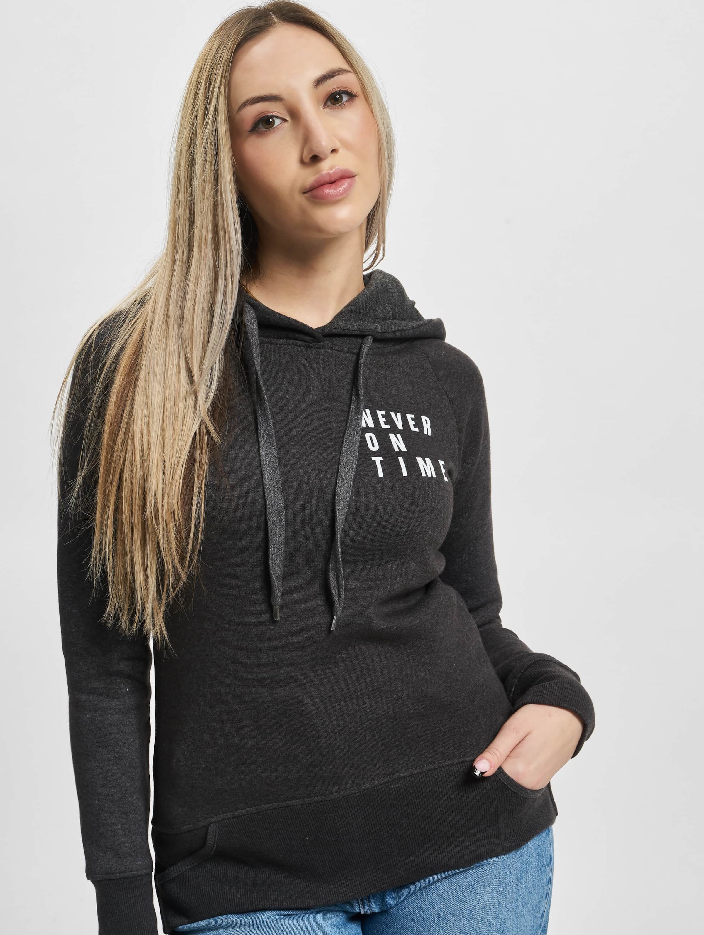 Mister Tee Ladies Never On Time Hoody