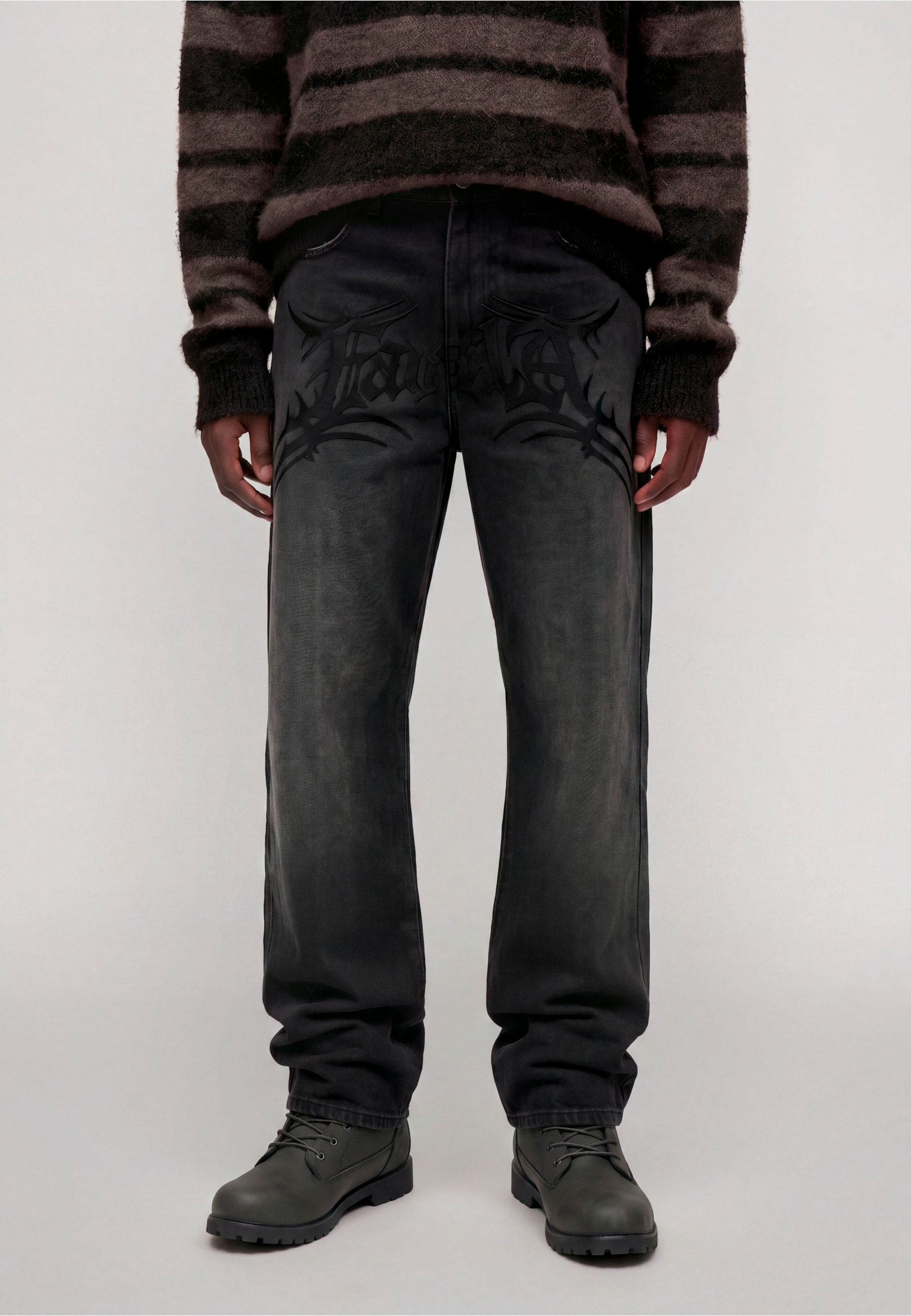 Favela TRIBAL CROTCH EMBROIDERY DENIM