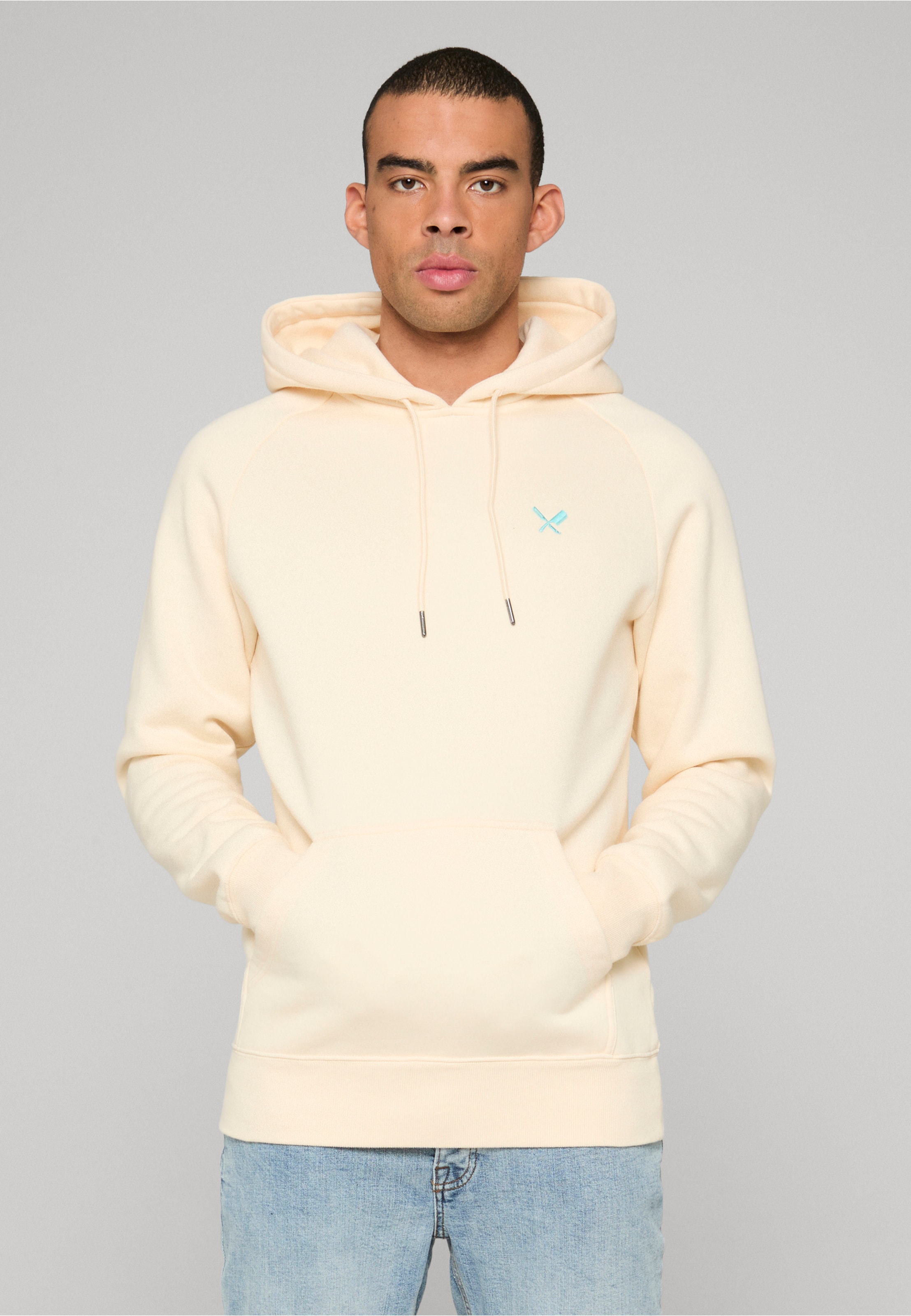 Distorted People Chalk Raglan Hoodie