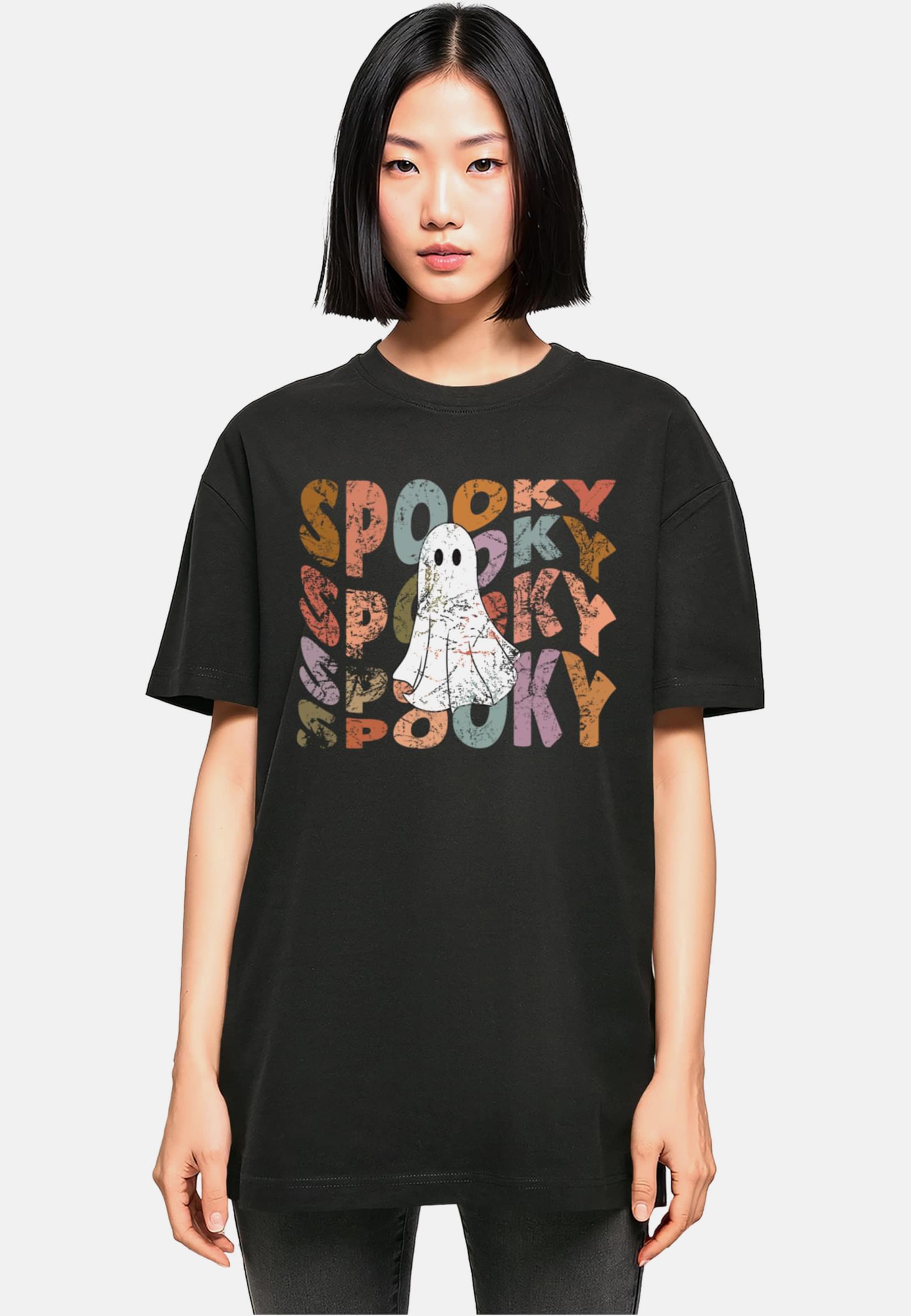 Merchcode Ladies Halloween - Spooky Ghost Tee