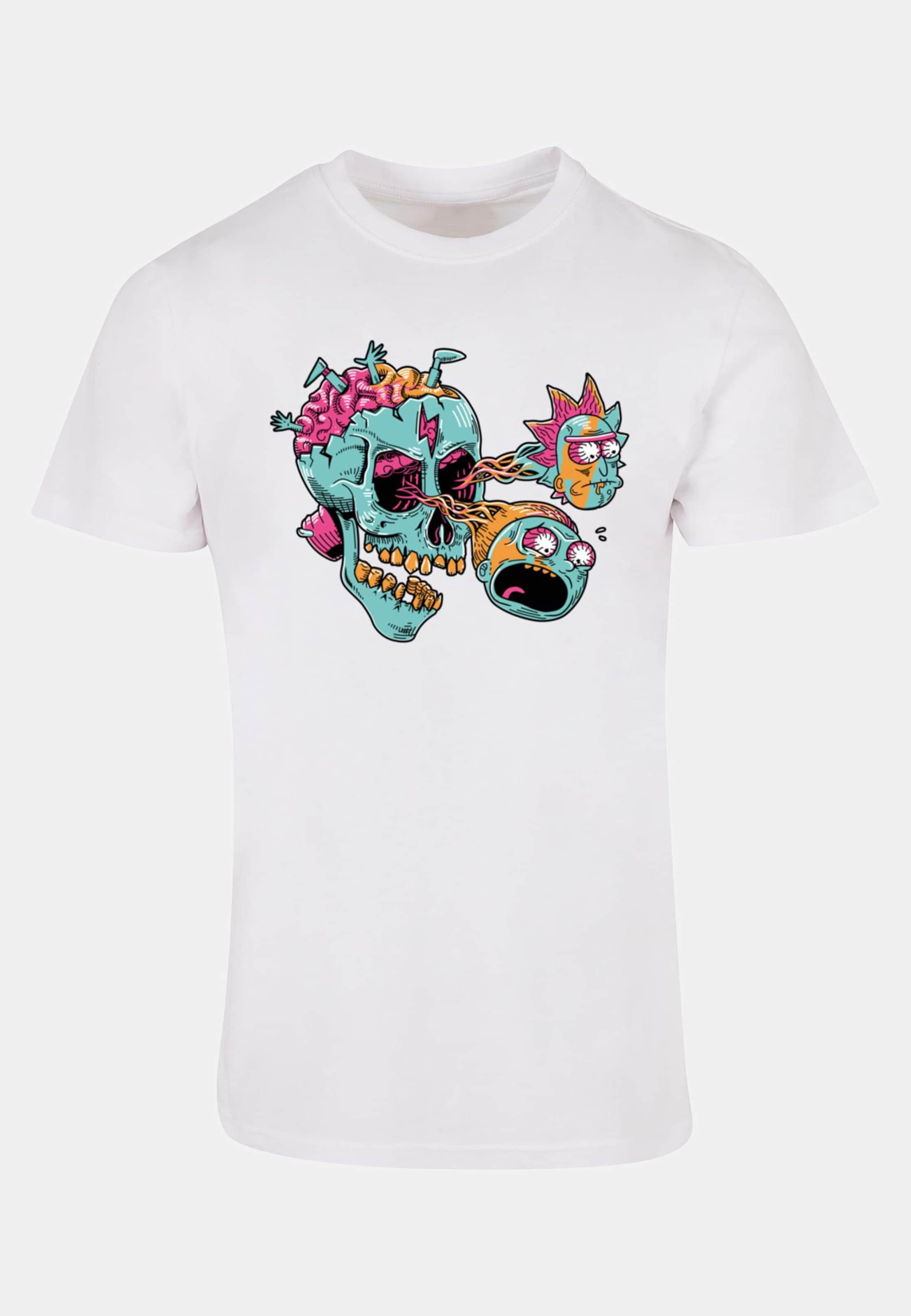 Absolute Cult Rick And Morty - Eyeball Skull Basic T-Shirt