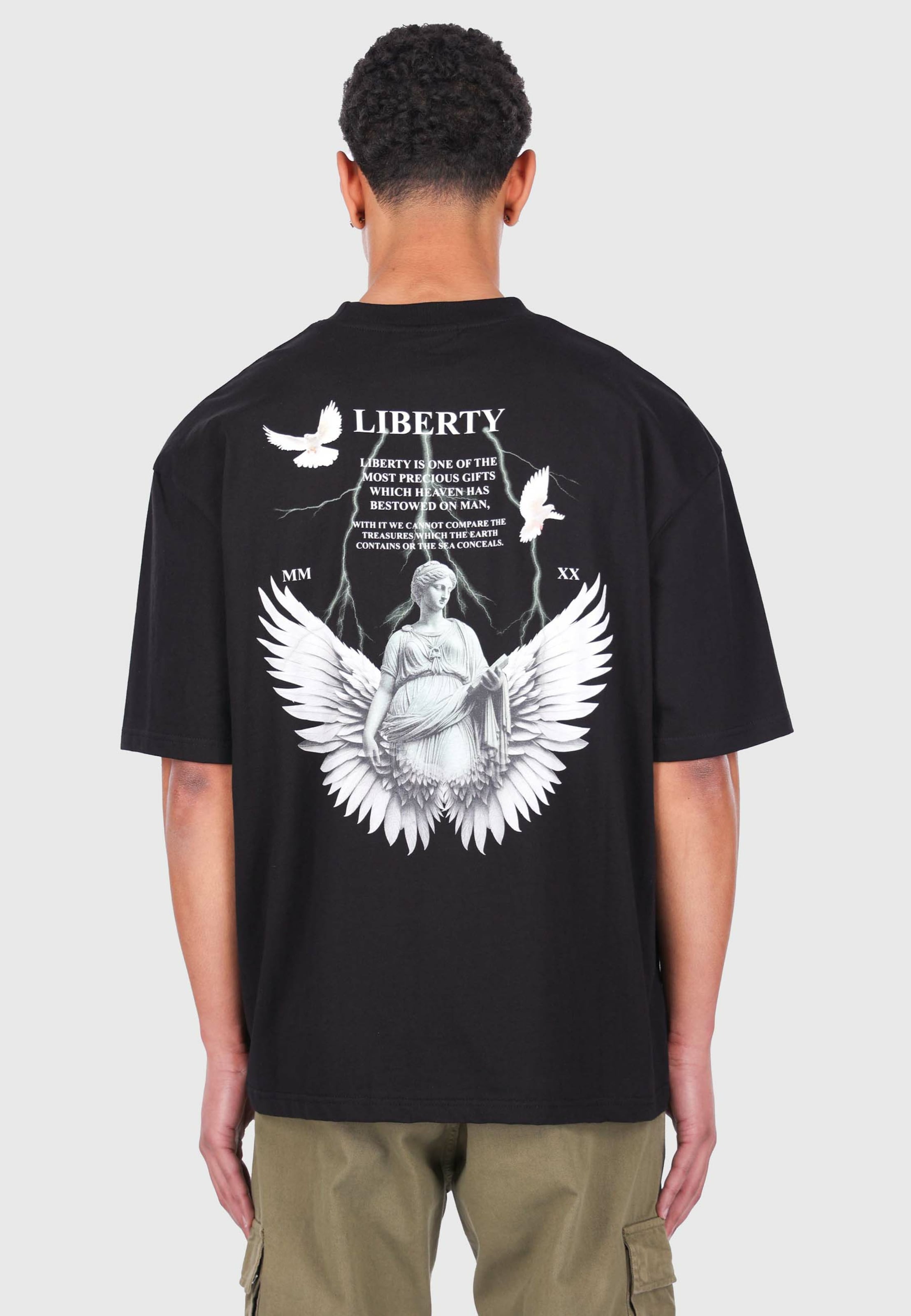 Dropsize HEAVY OVERSIZED STATUE LIBERTY T-SHIRT