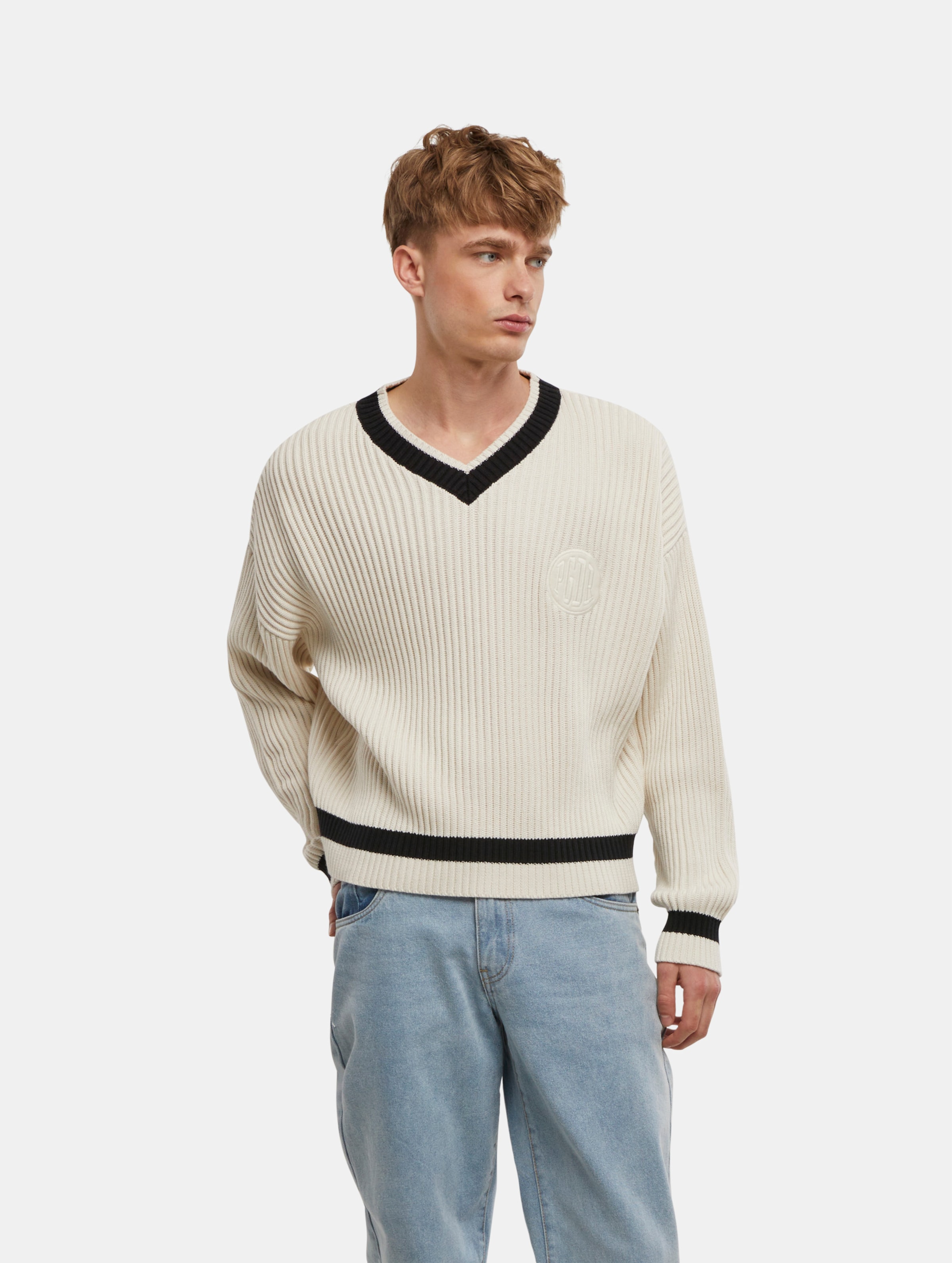 PEGADOR Oaklake V-Neck Knit Sweater
